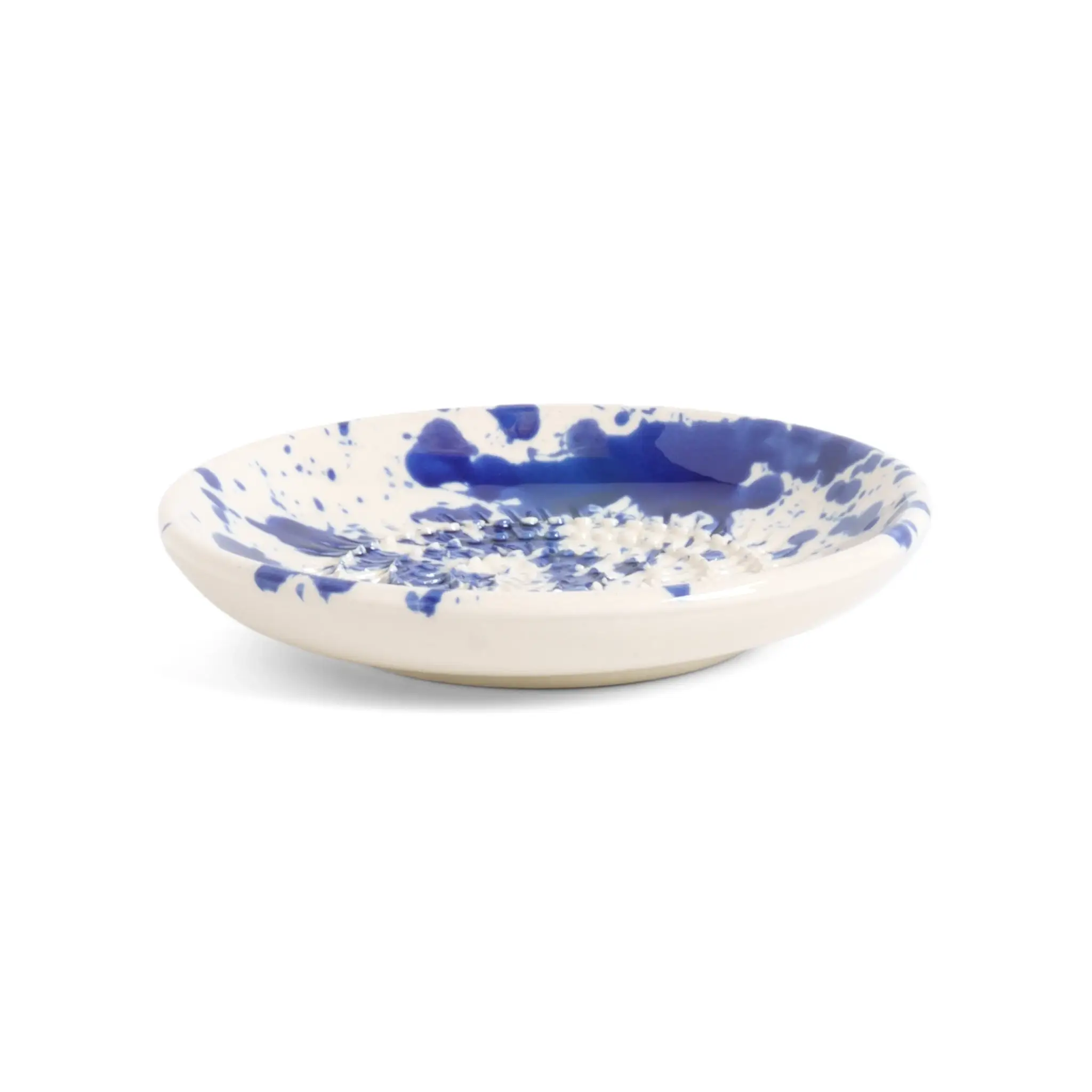 Garlic Grater Blue Splatter