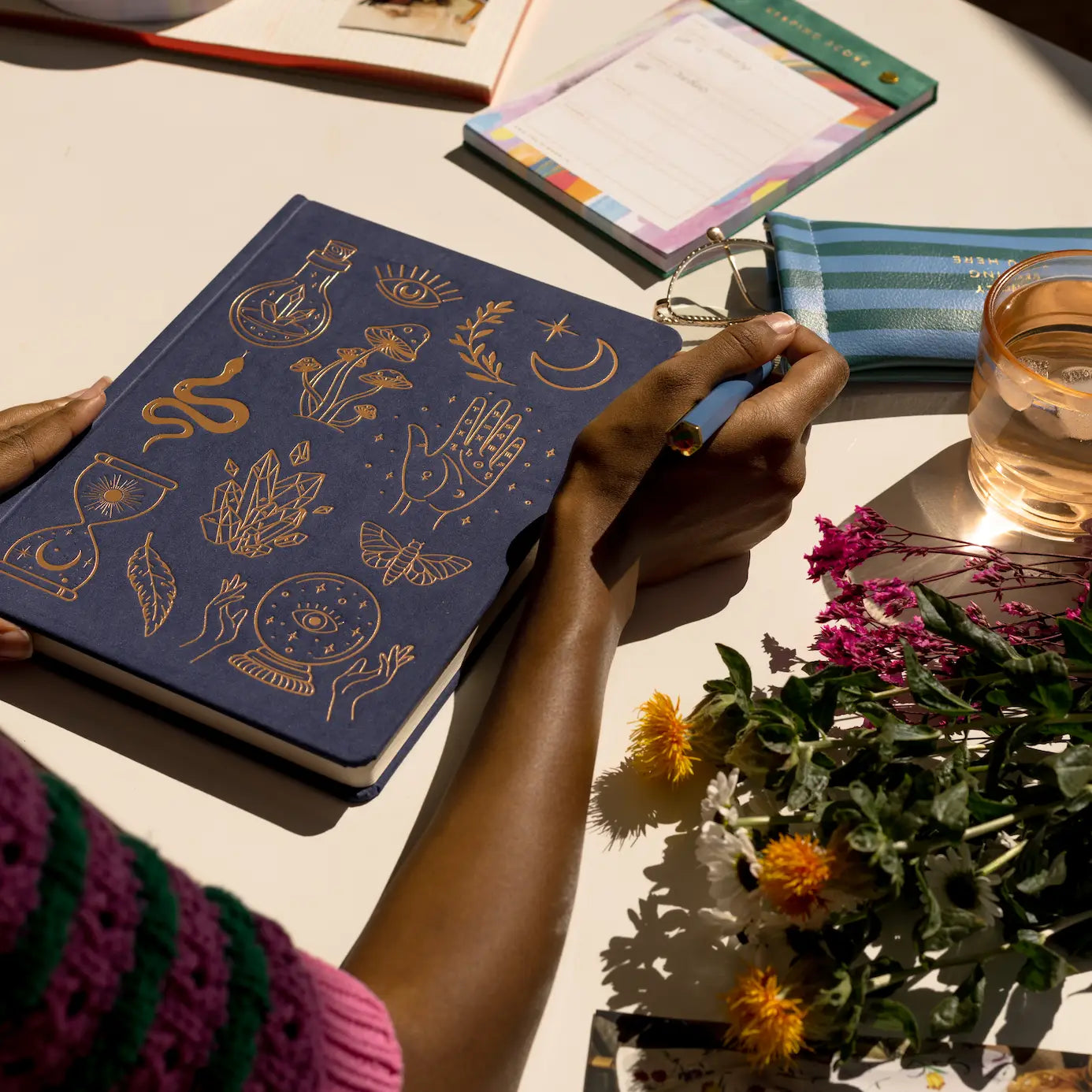 Designworks Ink Jumbo Journal Suedette - Mystic Icons