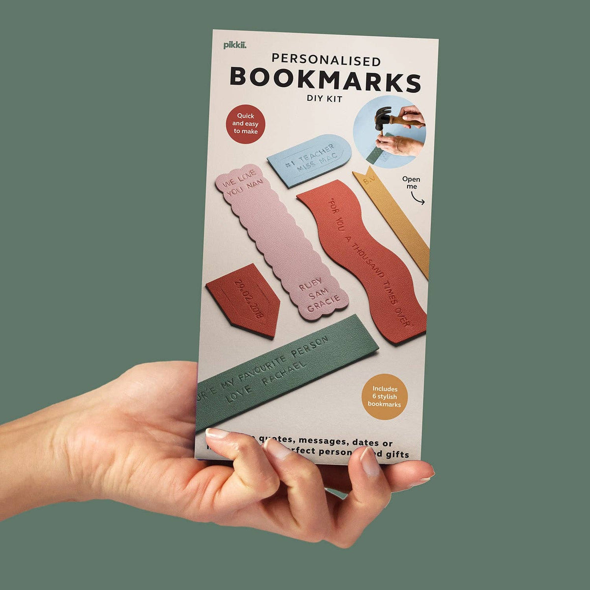 Personalized Bookmarks DIY Kit | Gift for Book Lovers