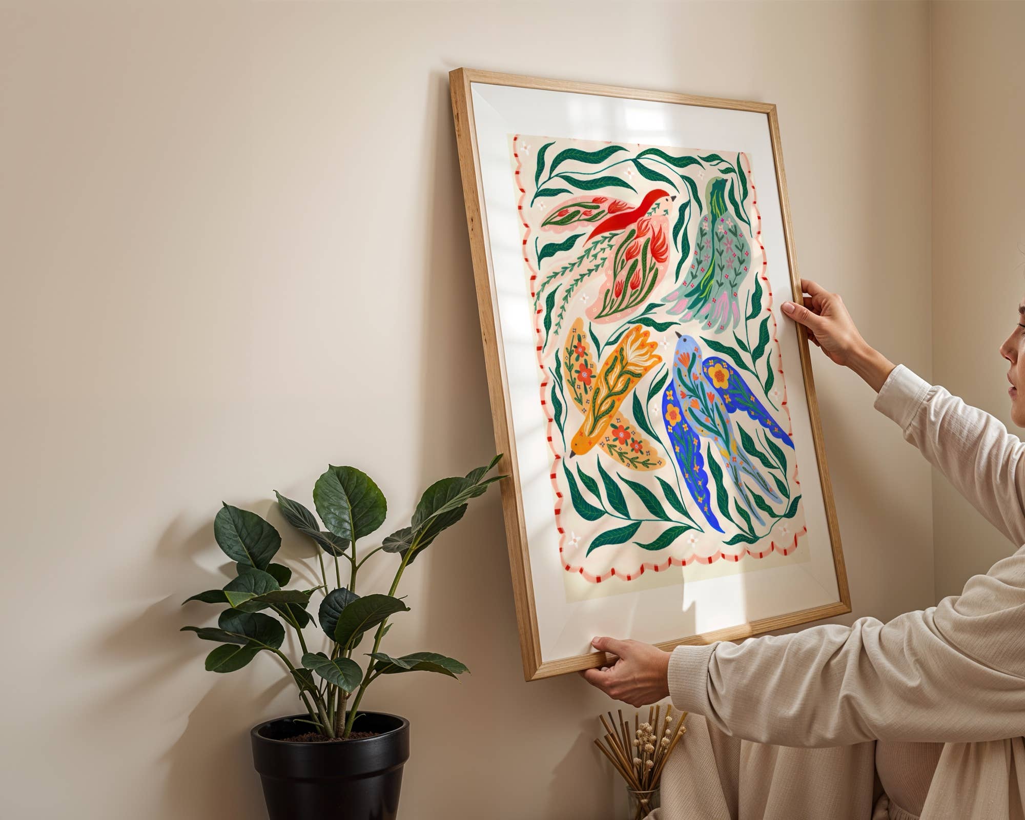 Little Birds A3 Print