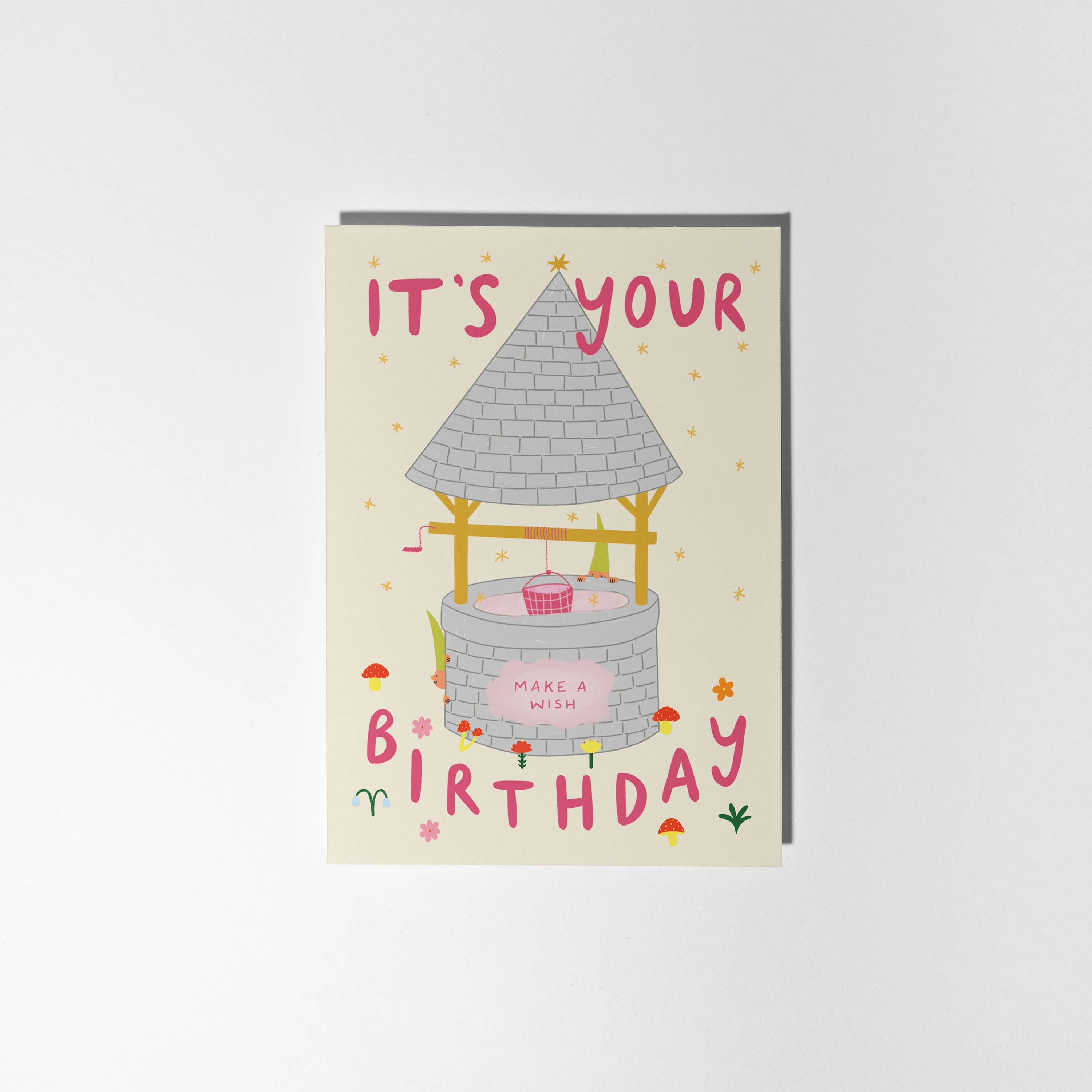 Wishing Well Birthday Card | Folky Birthday | Fantasy