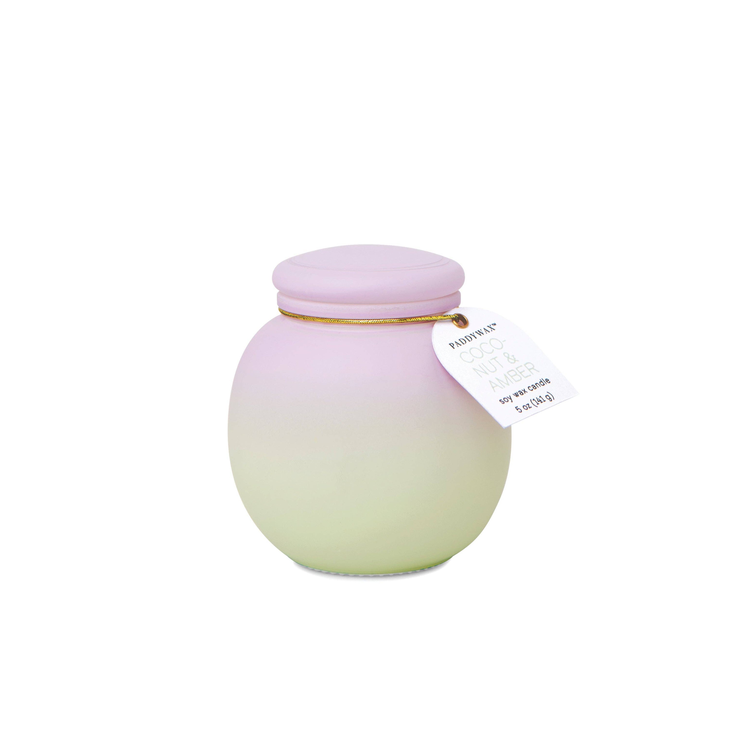Paddywax Orb Ombre Glass Candle - Coconut & Amber