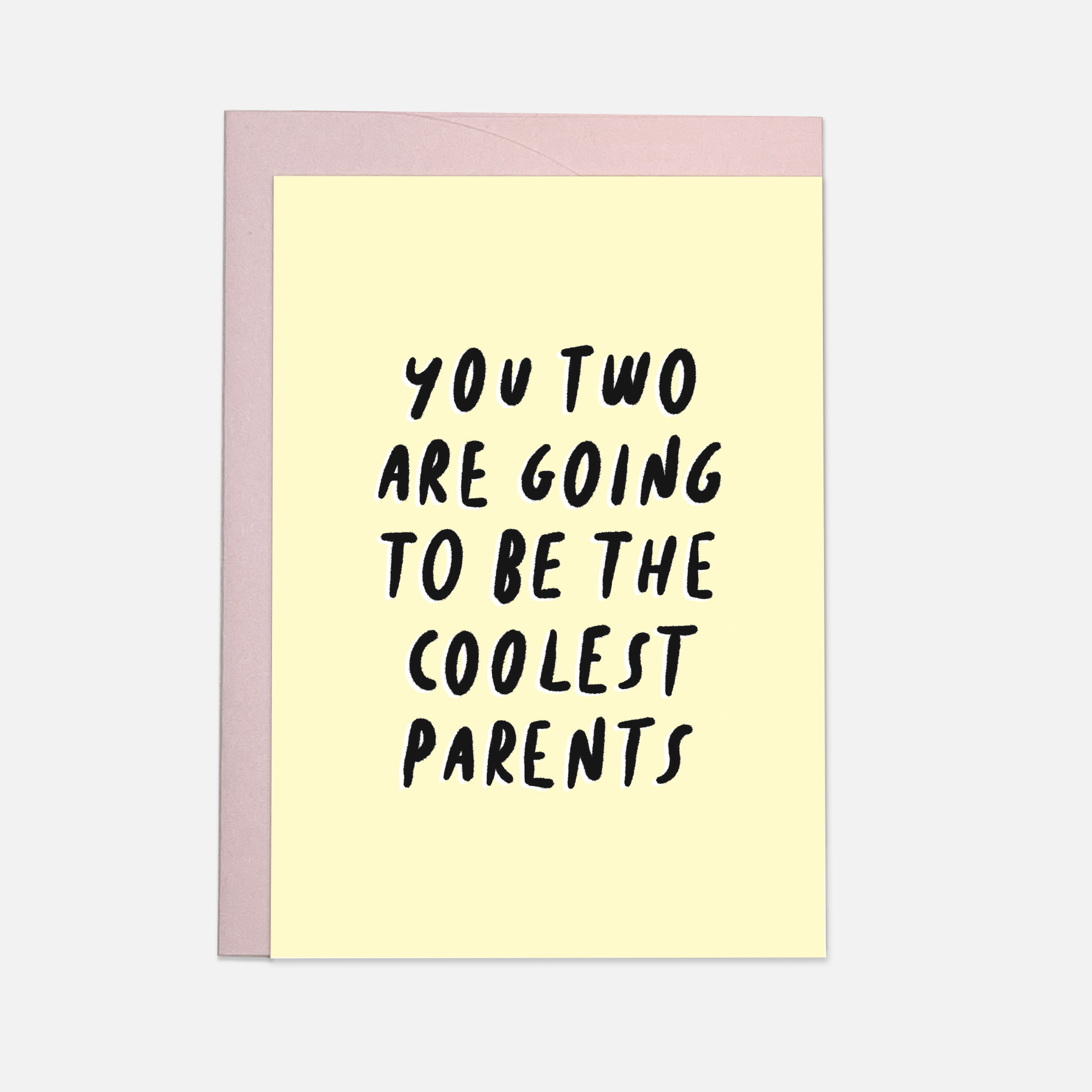 Coolest parents greeting card