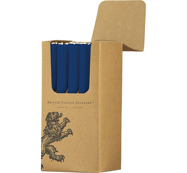 Midnight Blue Eco Dinner Candle, Single Piece