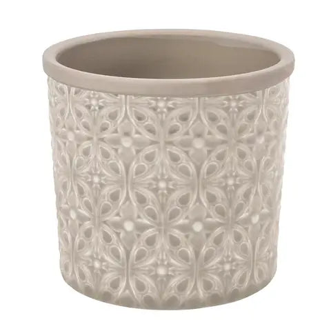 Glazed Pot - Porto Large Grey