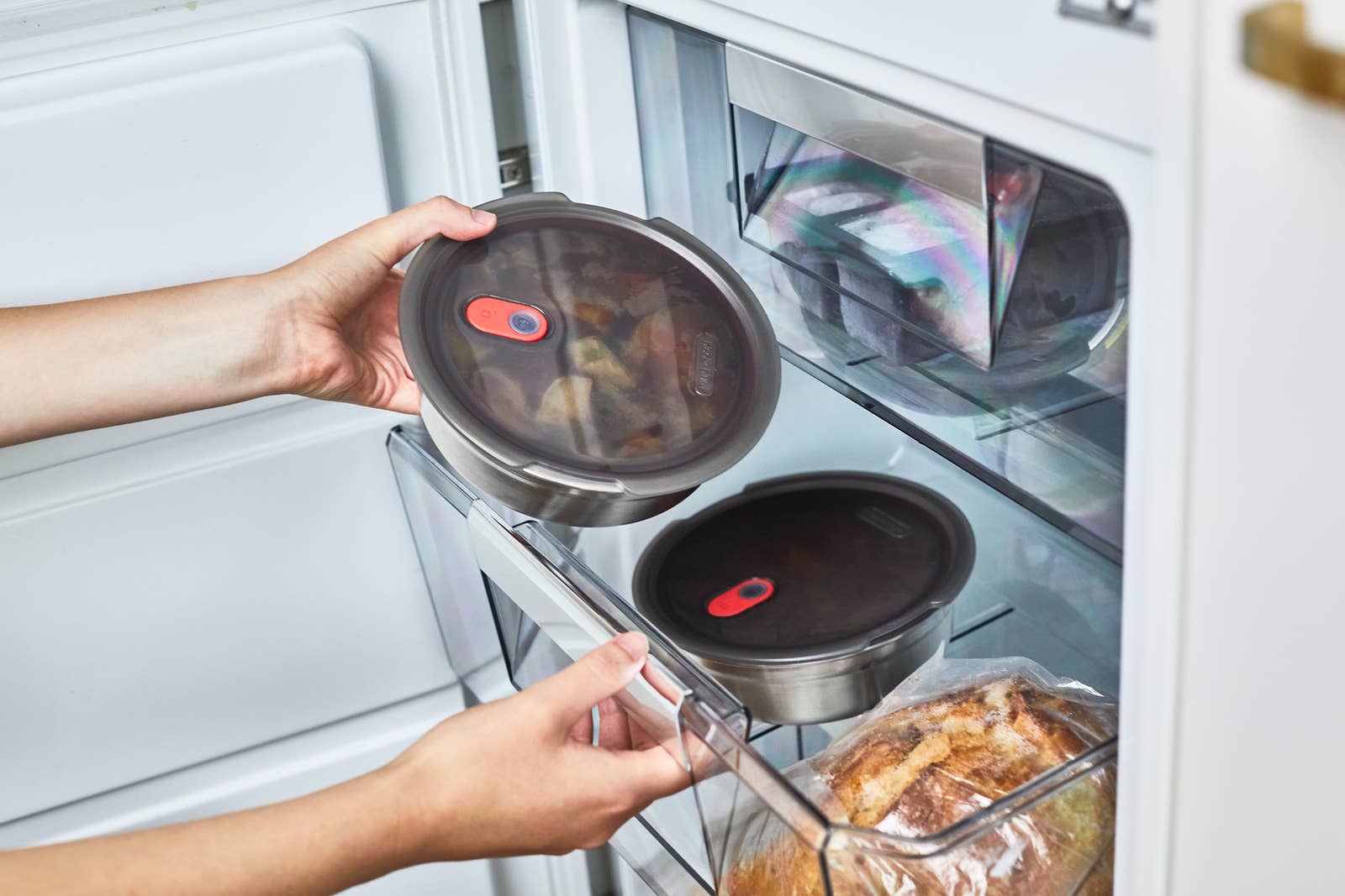 Lunch Box - Microwave-Safe Leak Proof Stainless Steel Bowl