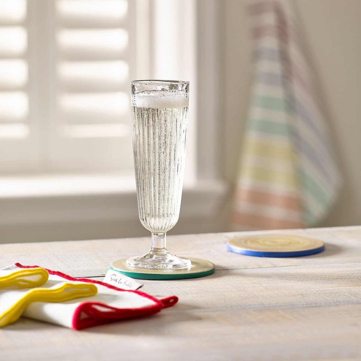 Sur La Table Set of 4 Champagne/Flute Glasses