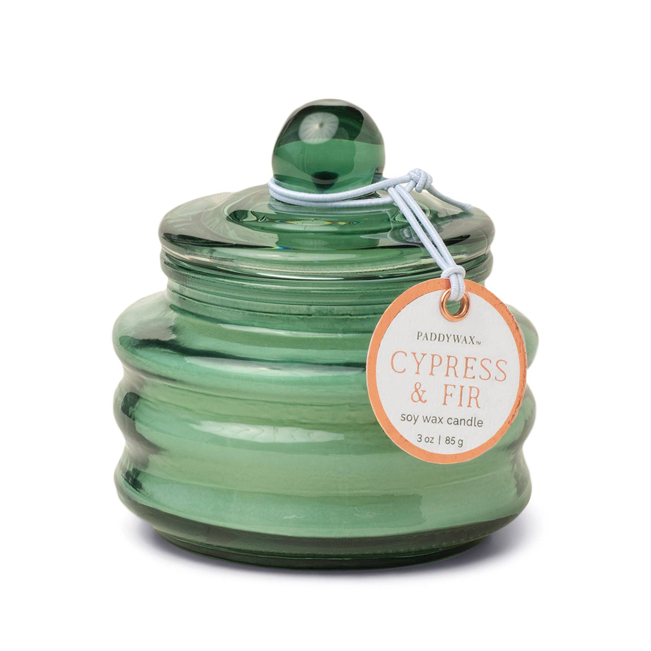 Paddywax Beam Glass Candle Green - Cypress & Fir