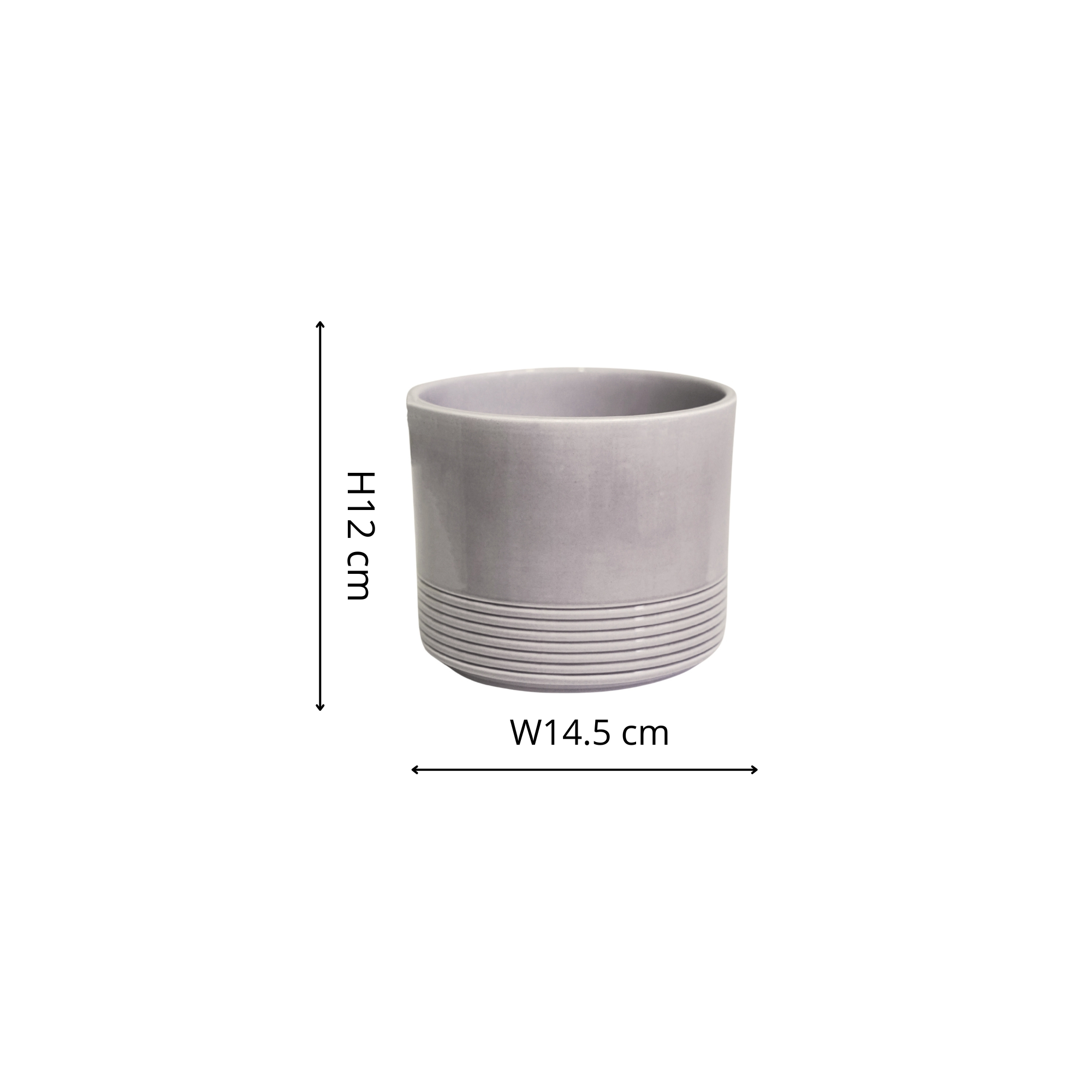 Munich Gloss Planter H12cm D14.5cm