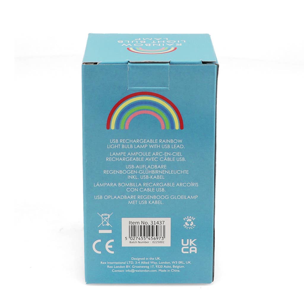 USB rechargeable light bulb lamp - Rainbow