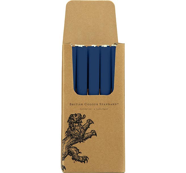 Midnight Blue Eco Dinner Candle, Single Piece