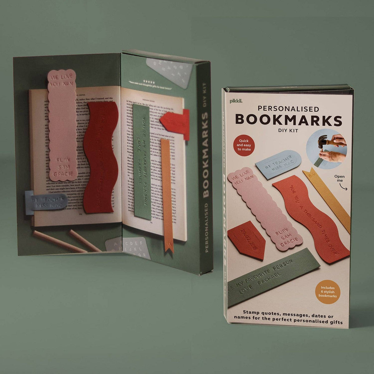 Personalized Bookmarks DIY Kit | Gift for Book Lovers