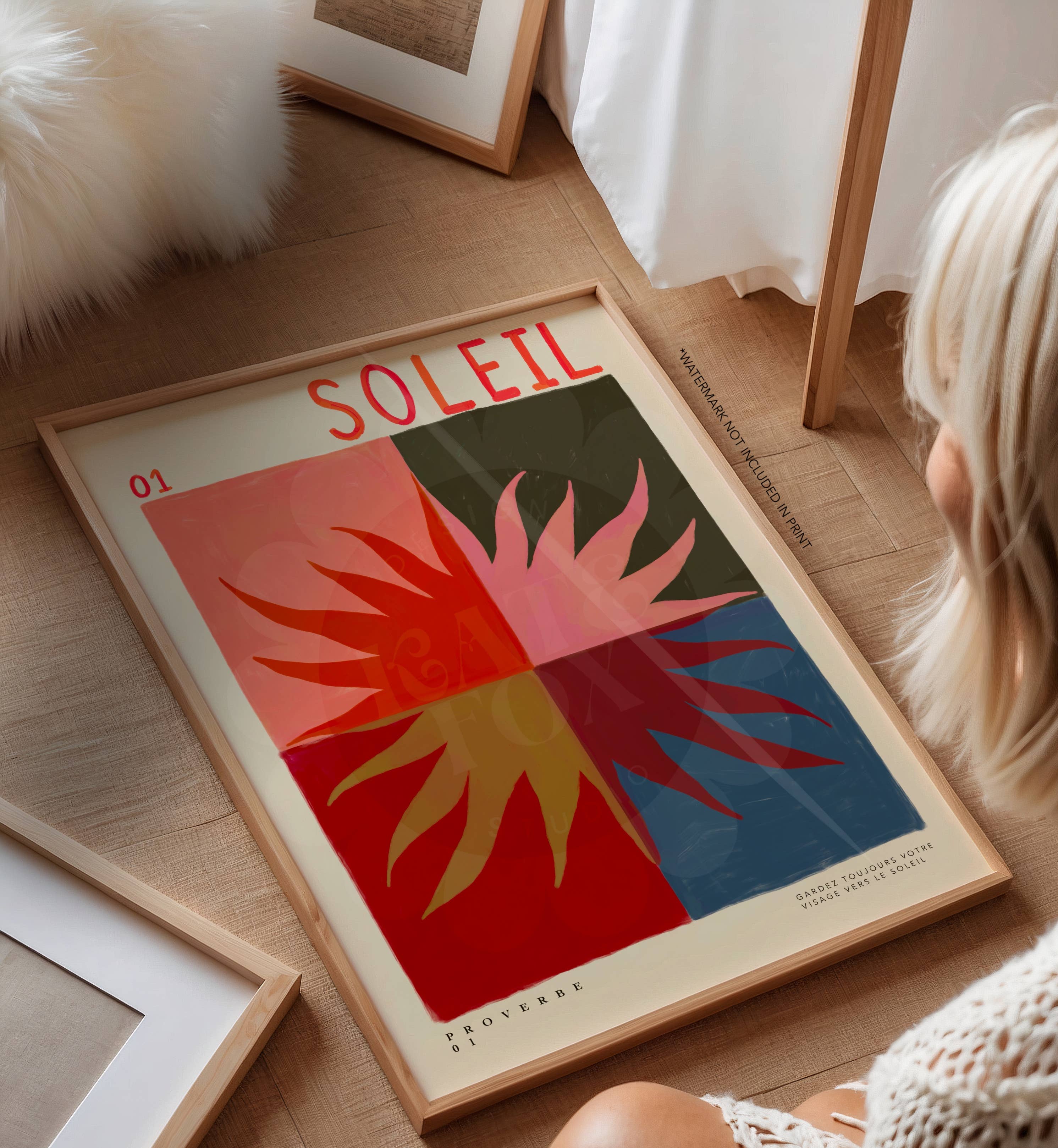 Autumn Sun, Art Print, Colourful Art, Fun Art, Home Decor