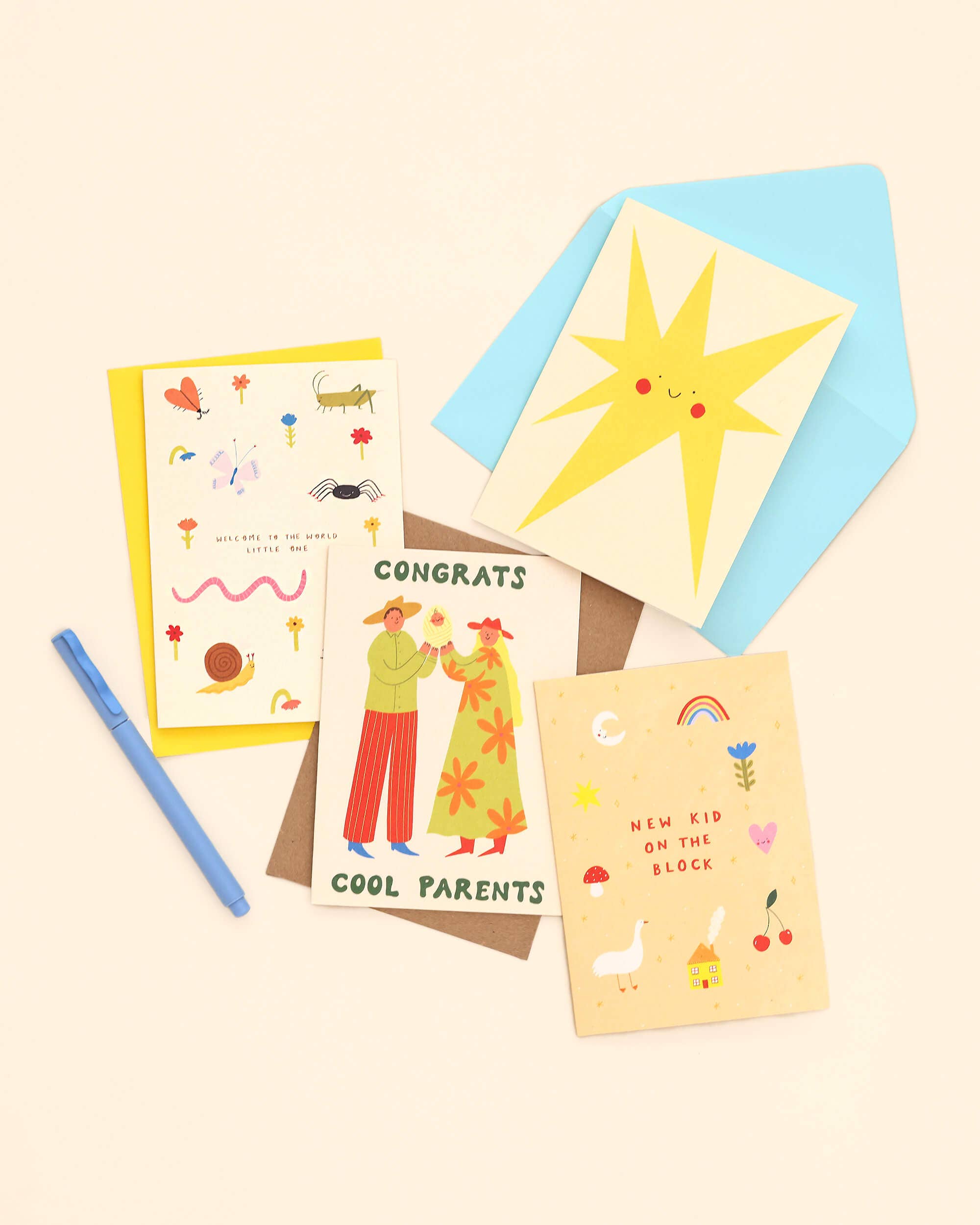 Welcome To The World Card | New Baby Card | Gender Neutral