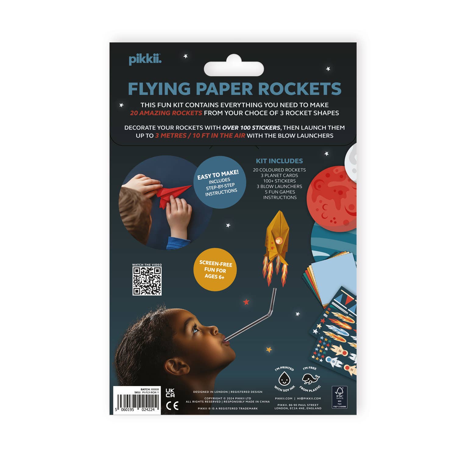 Flying Paper Rockets | DIY Rocket Kit | Screen-Free Gift