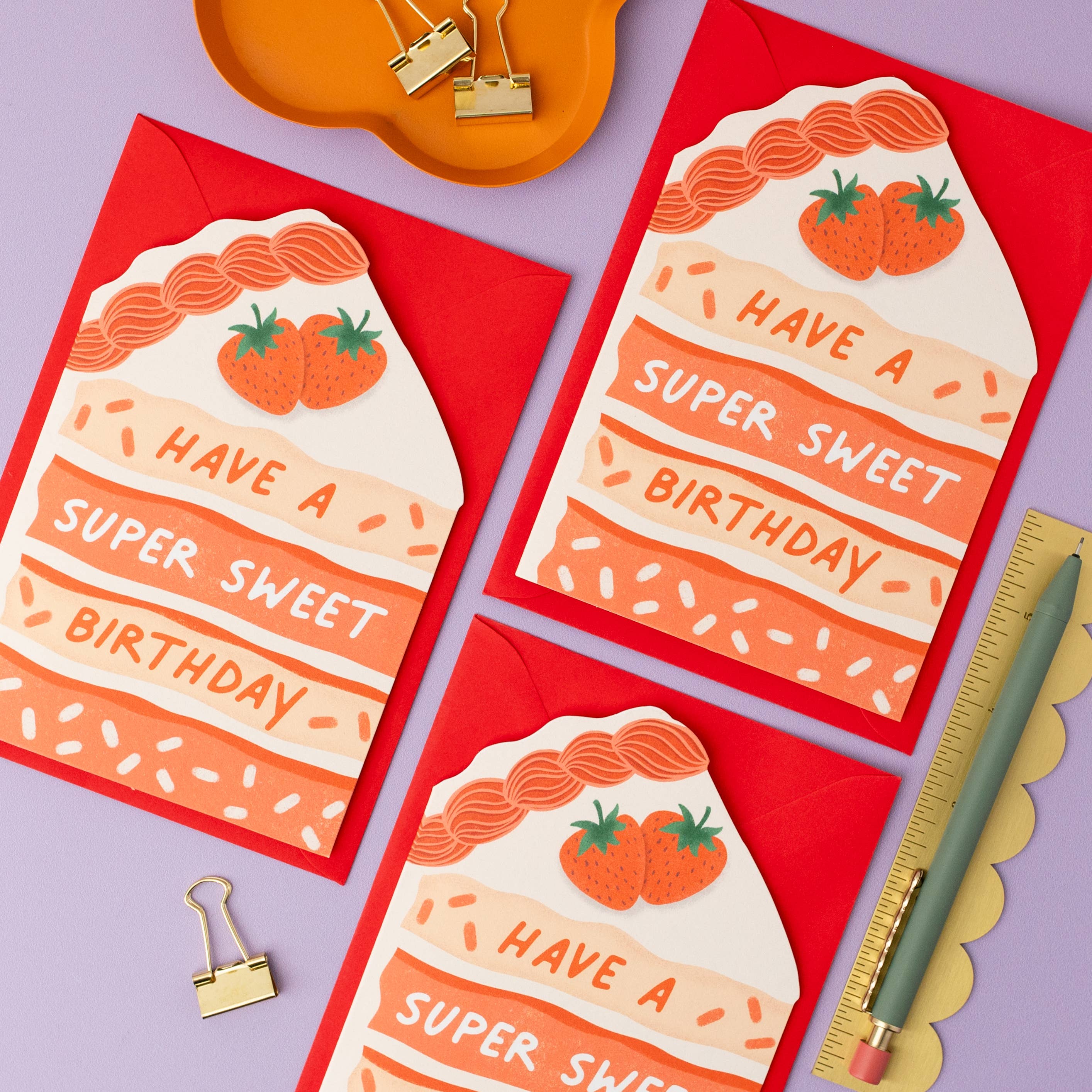 Super Sweet Birthday Cake Slice Card | Shaped Card