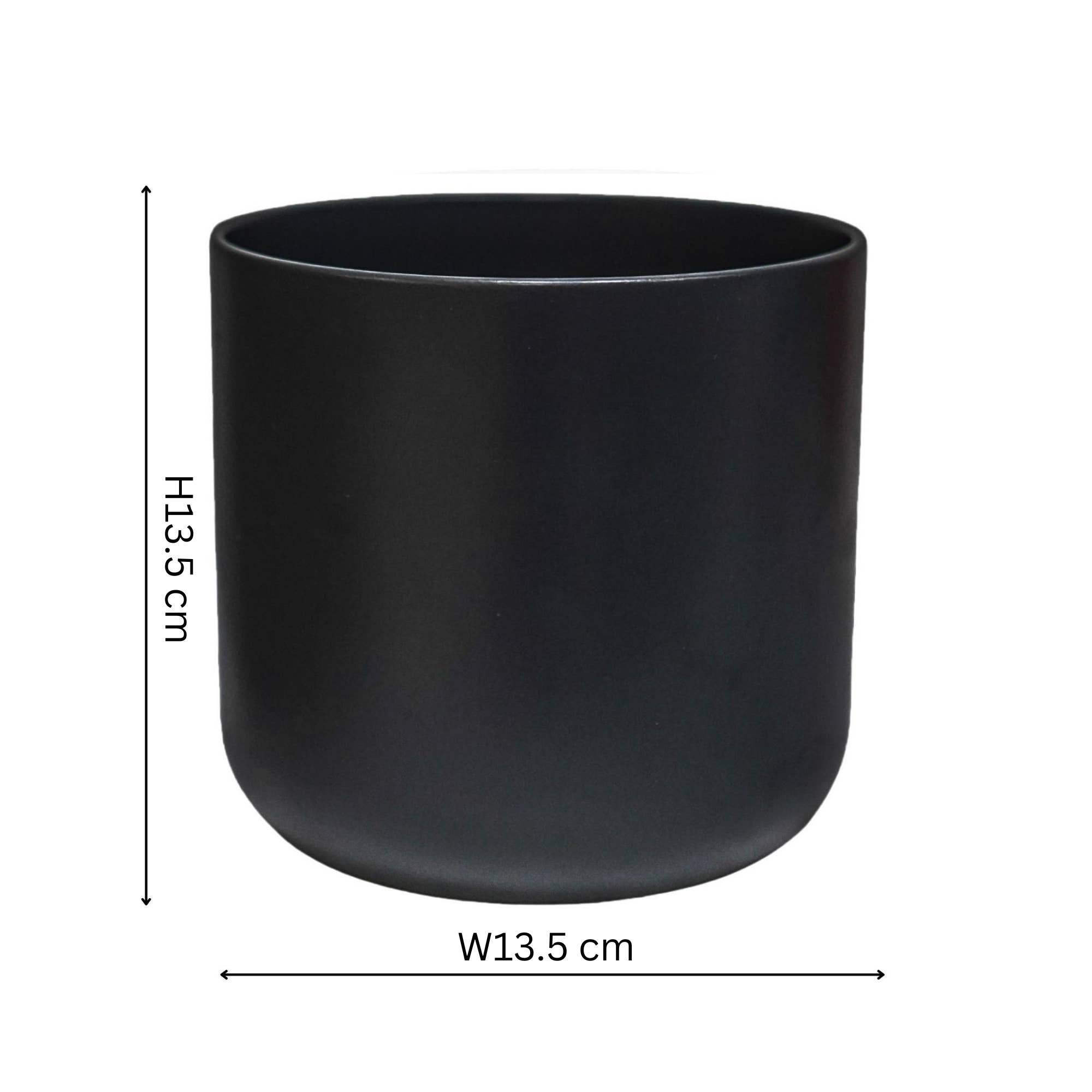 Lisbon Ceramic Indoor Planter H13.5cm D13.5cm