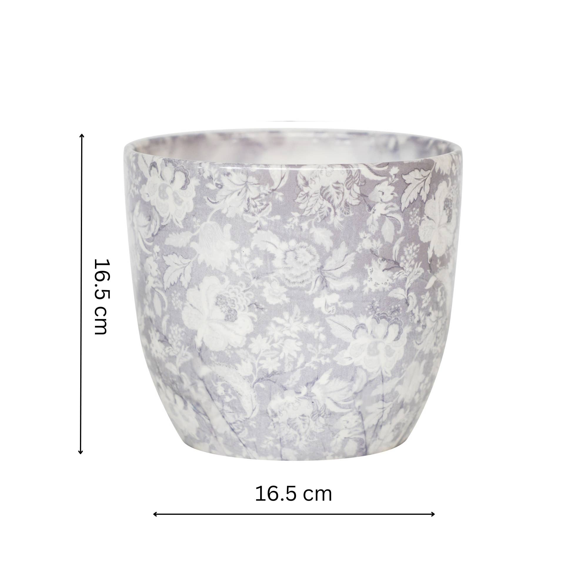 Monza Indoor Ceramic Plant Pot H16.5cm x D16.5cm