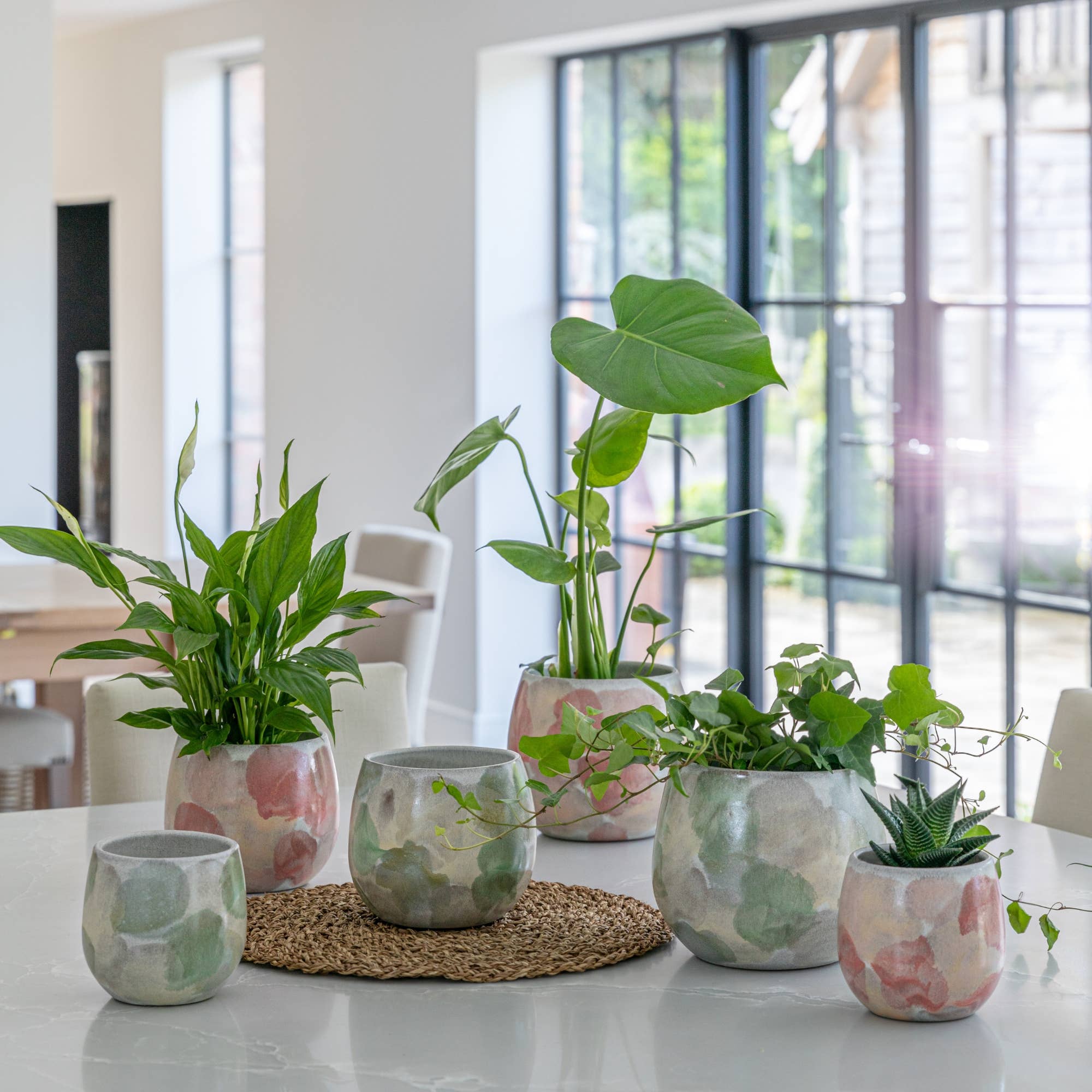 Lola Abstract Watercolour Planter