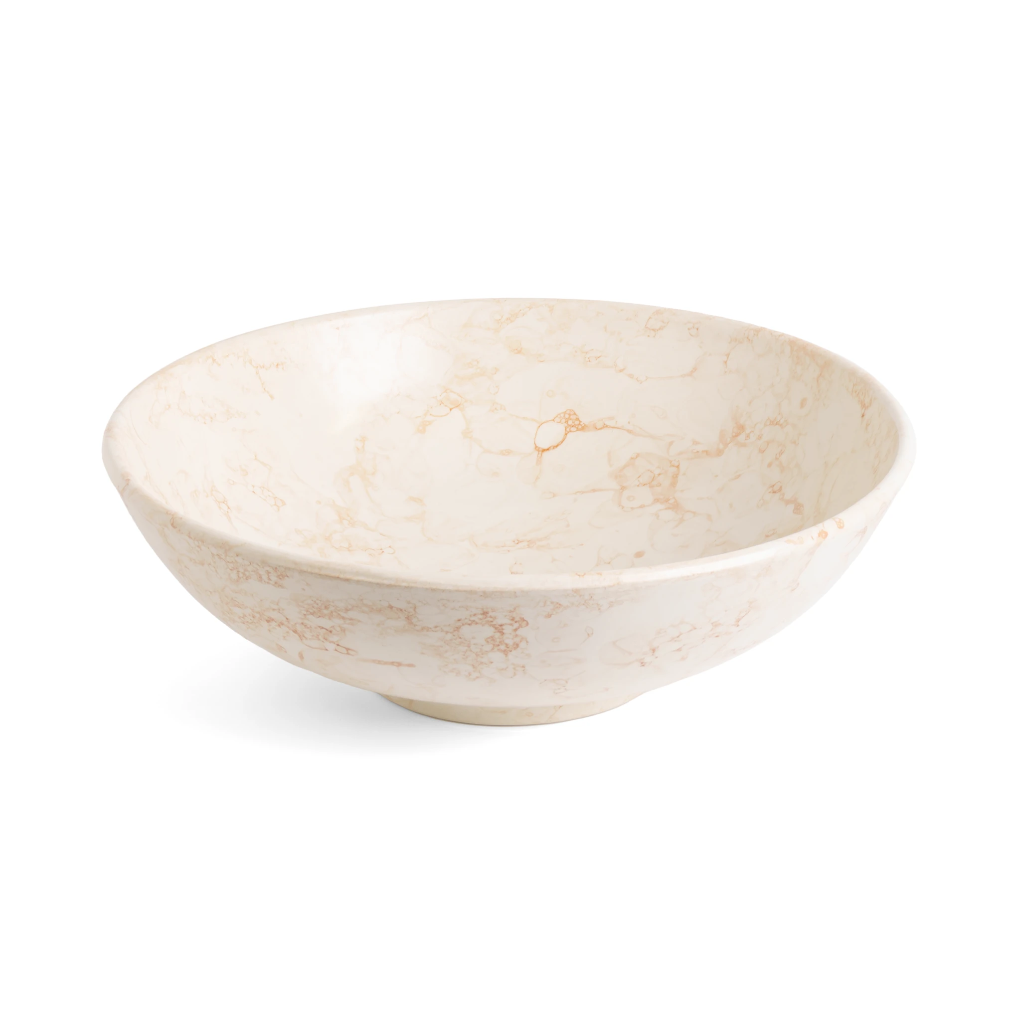 Serving Bowl Marble Rust