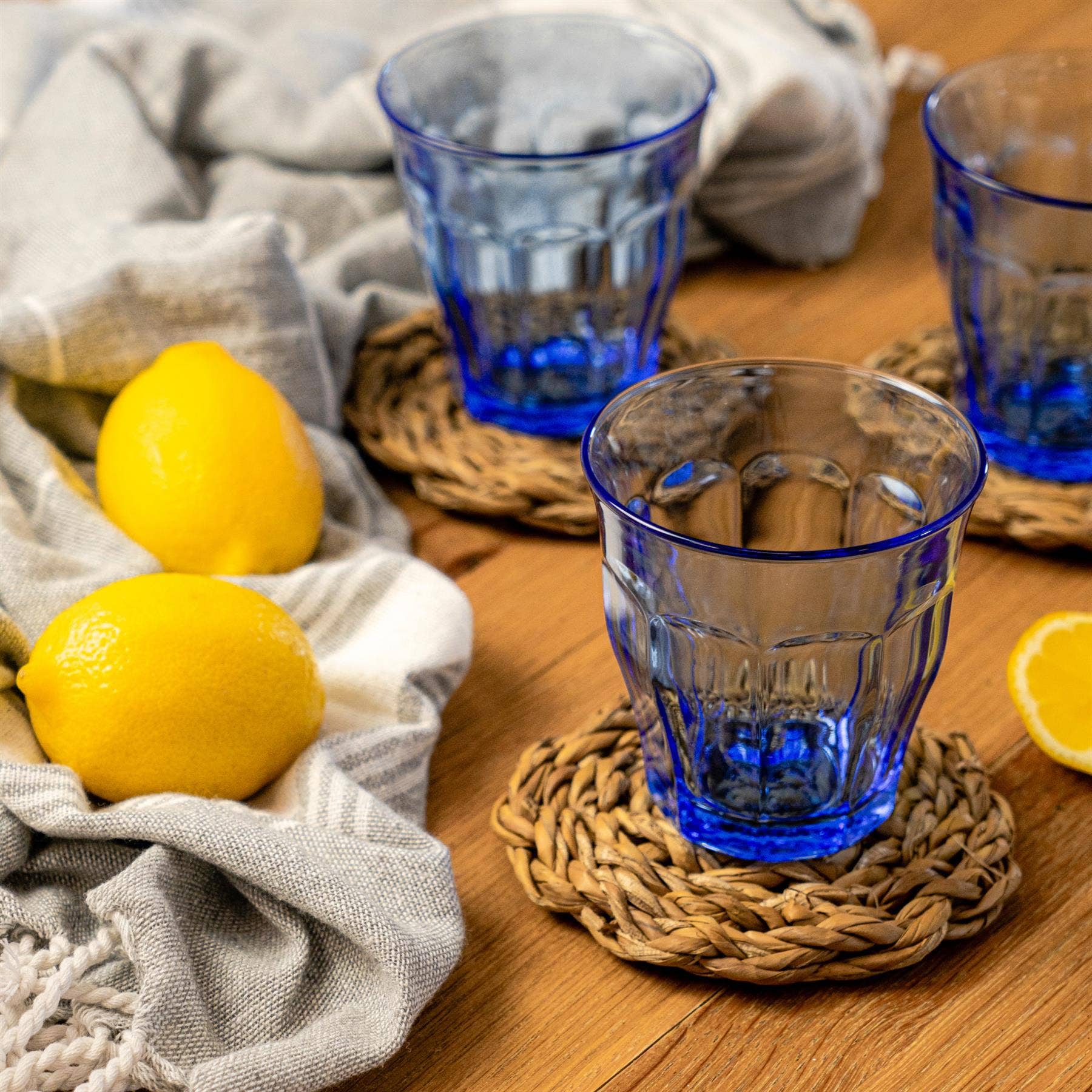 Duralex Picardie Traditional Glass Tumbler - Blue - 250ml