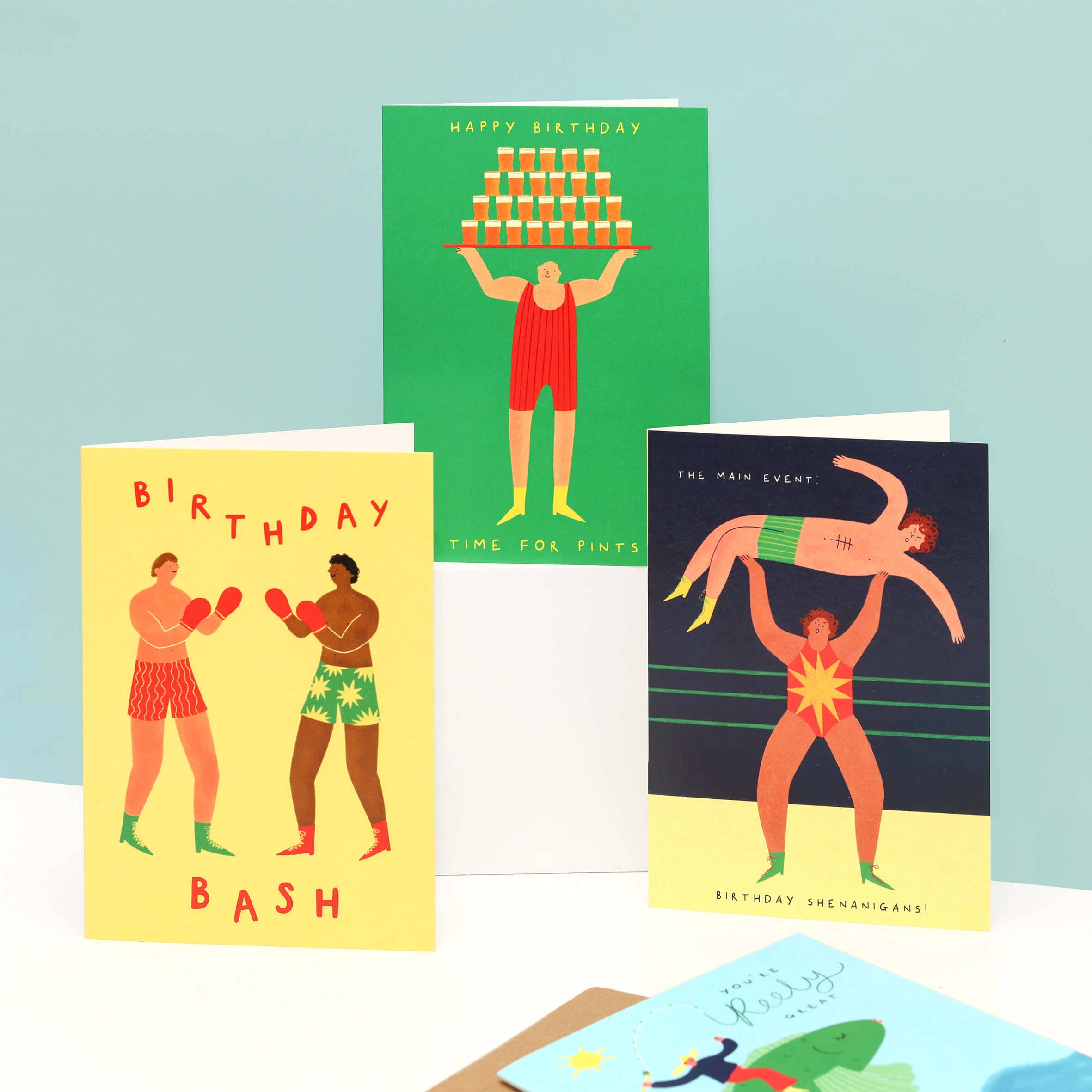 Boxing Birthday Card | Birthday Bash Card | Men's Birthday