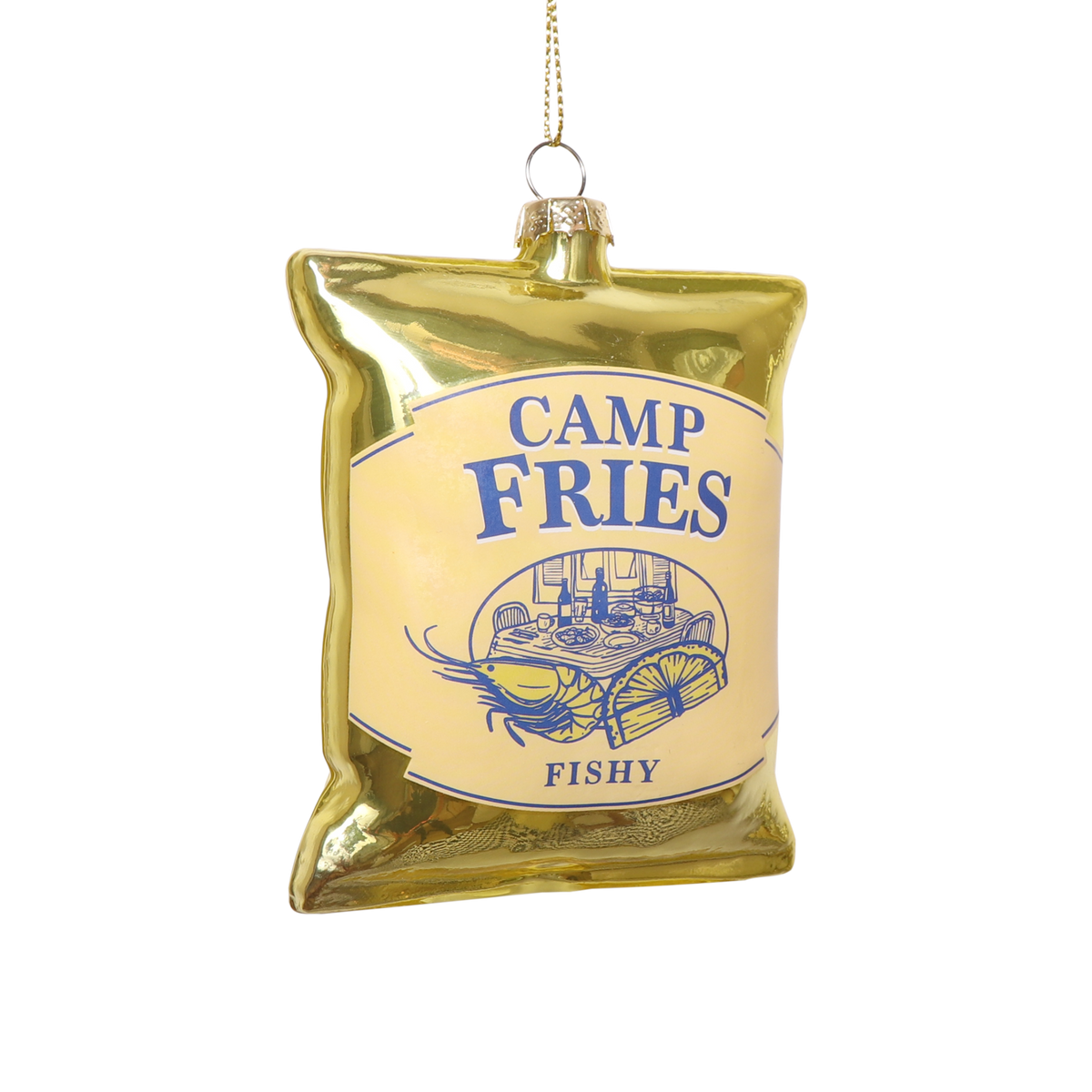 Camp Fries Glass Decoration