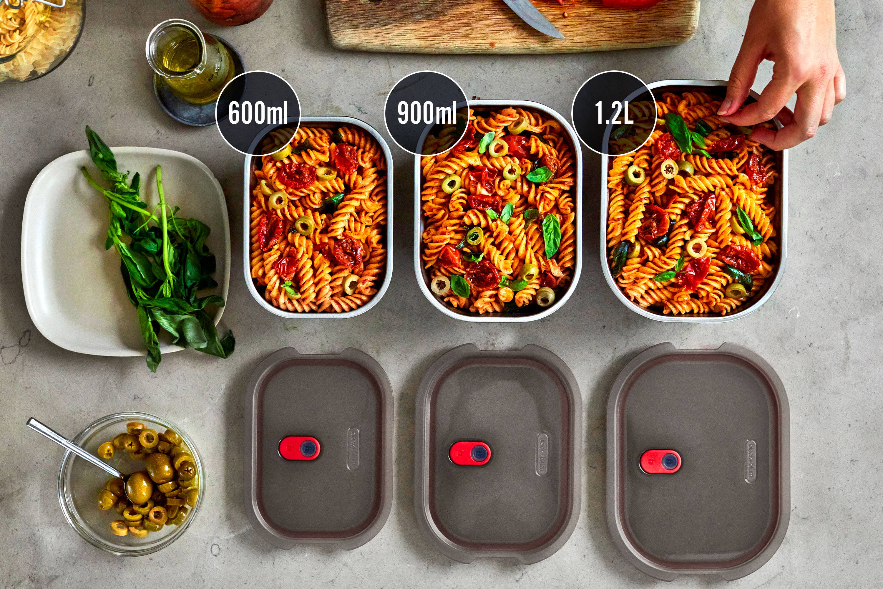 Lunch Box - Microwave-Safe Leak Proof Stainless Steel Set
