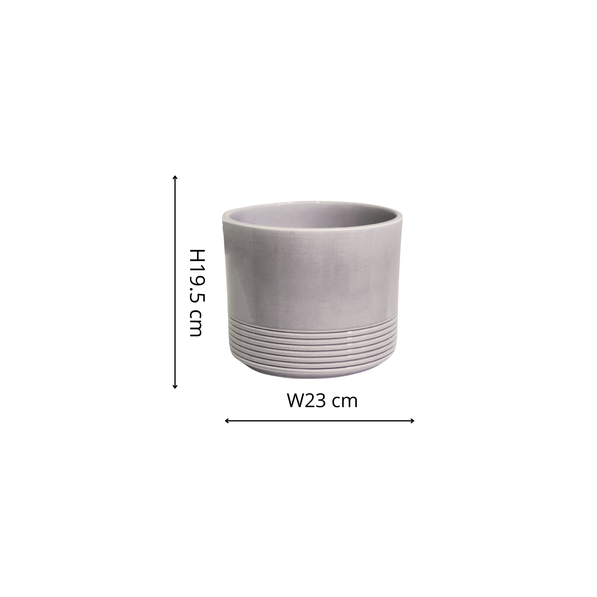 Munich Gloss Planter H19.5cm D23cm