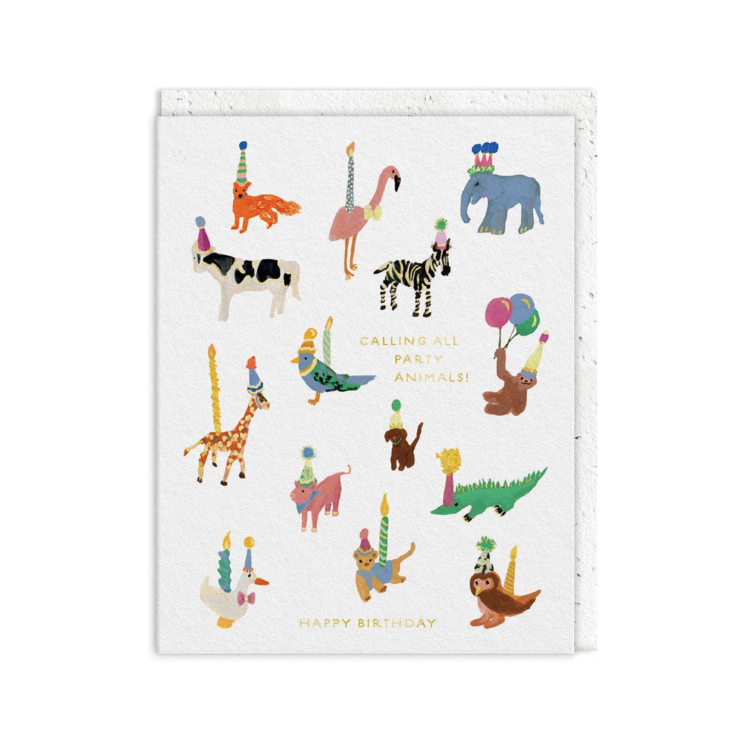 Party Animals Greeting Card (12878)