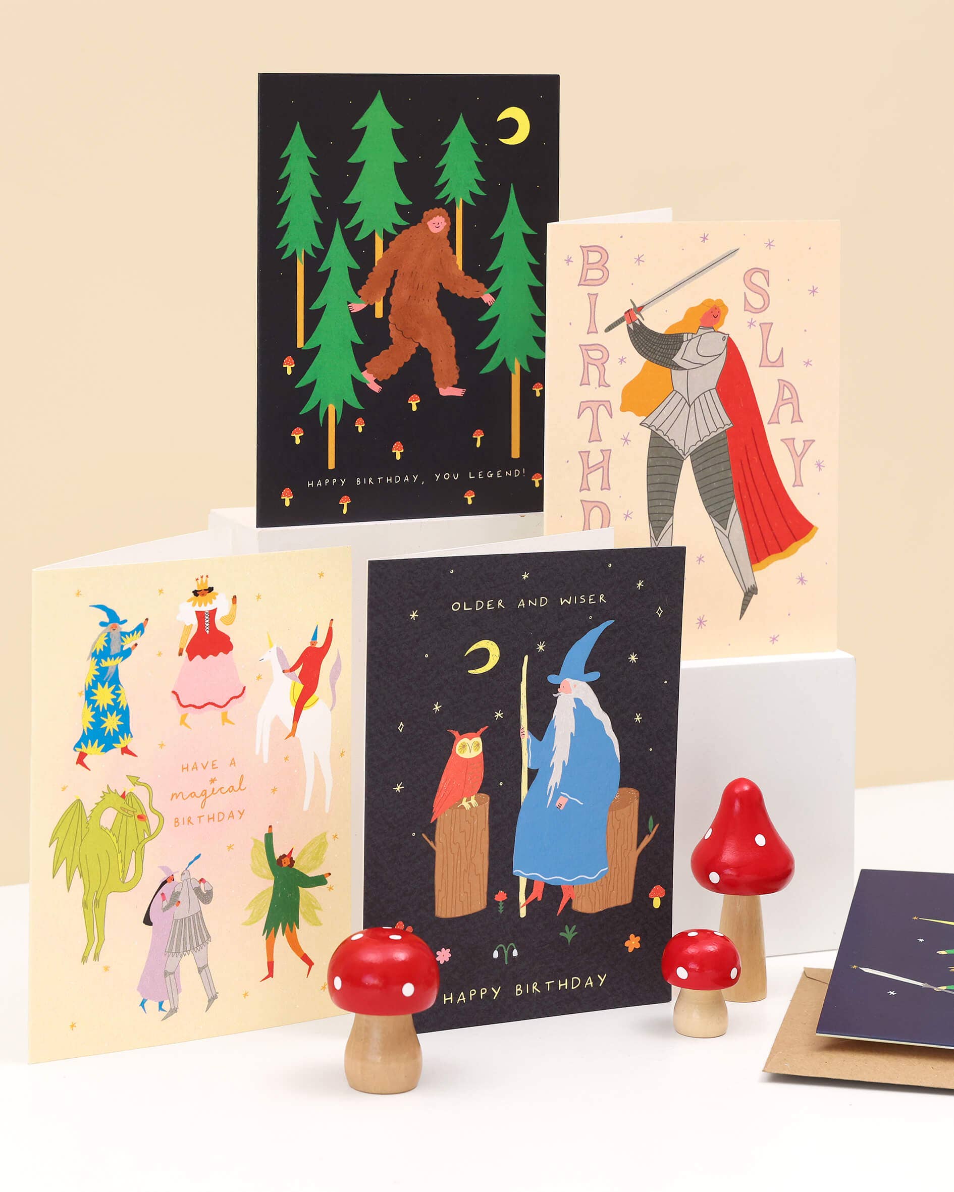 Magical Birthday Card | Fantasy Themed | Folky Kids Card