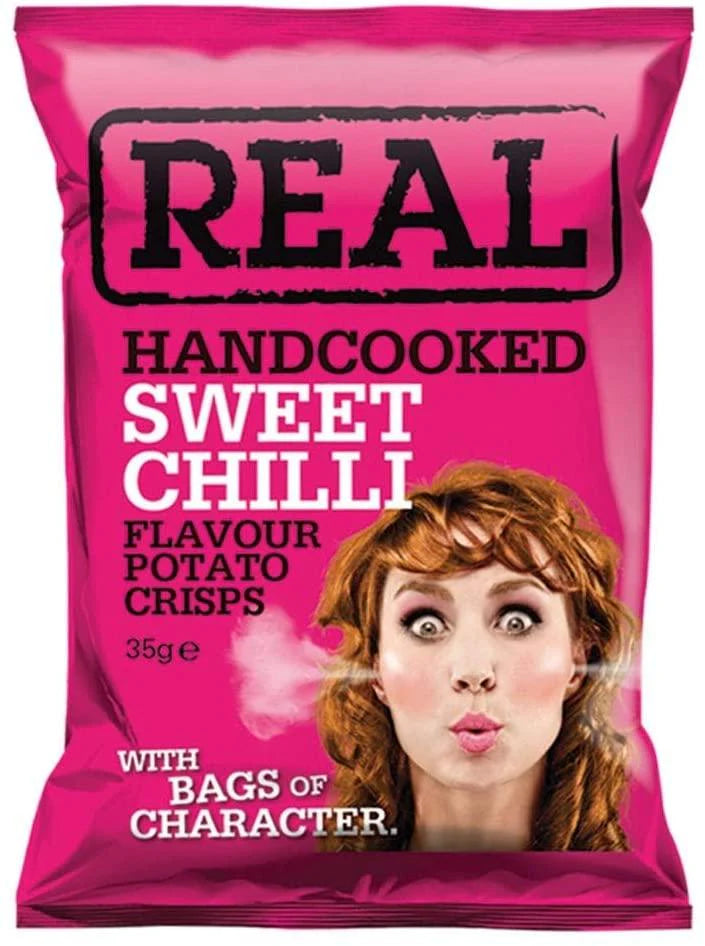 REAL HAND COOKED CRISPS - ASSORTED FLAVOURS