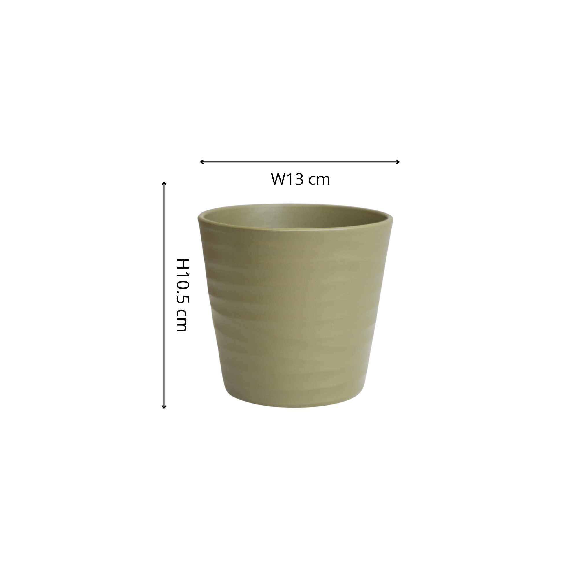 Oslo Taper Planter H10.5cm D13cm