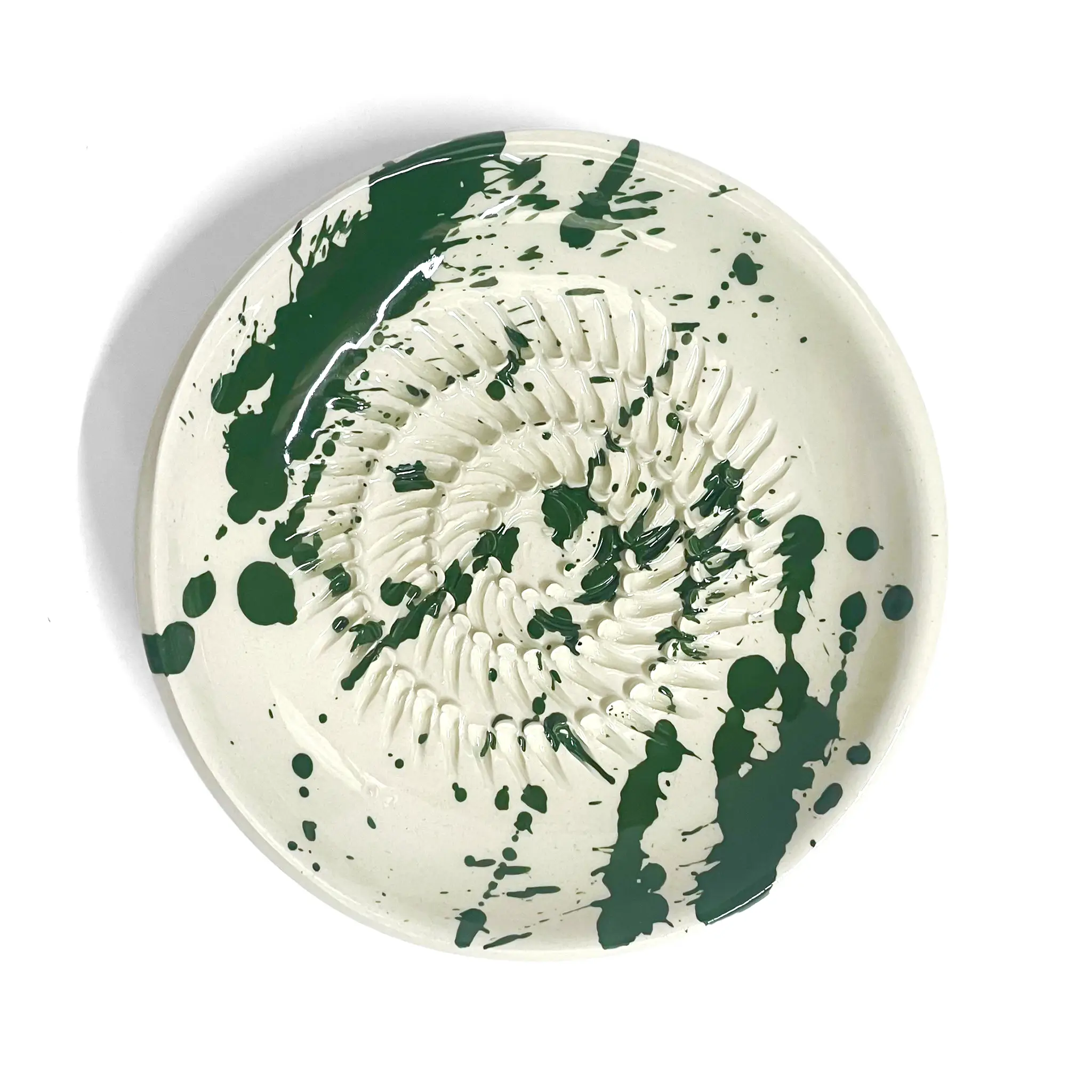 Garlic Grater Green Splatter