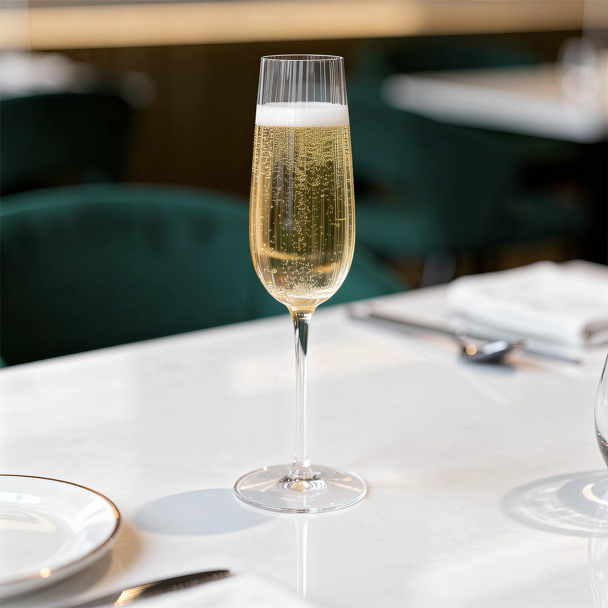 Kensington Optic Crystal Champagne Flute - 240ml