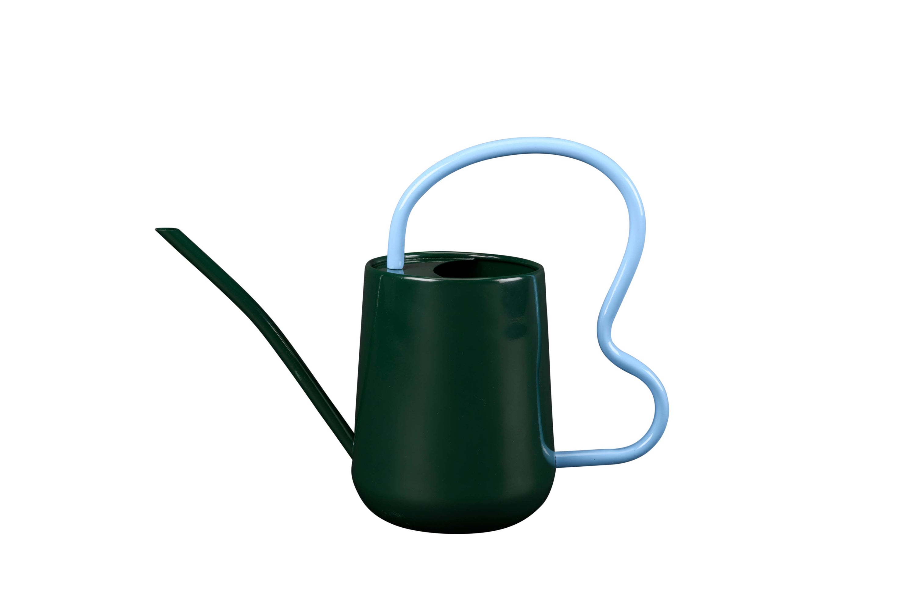 Scalloped Indoor Watering Can -  Dark Green FSC 100%