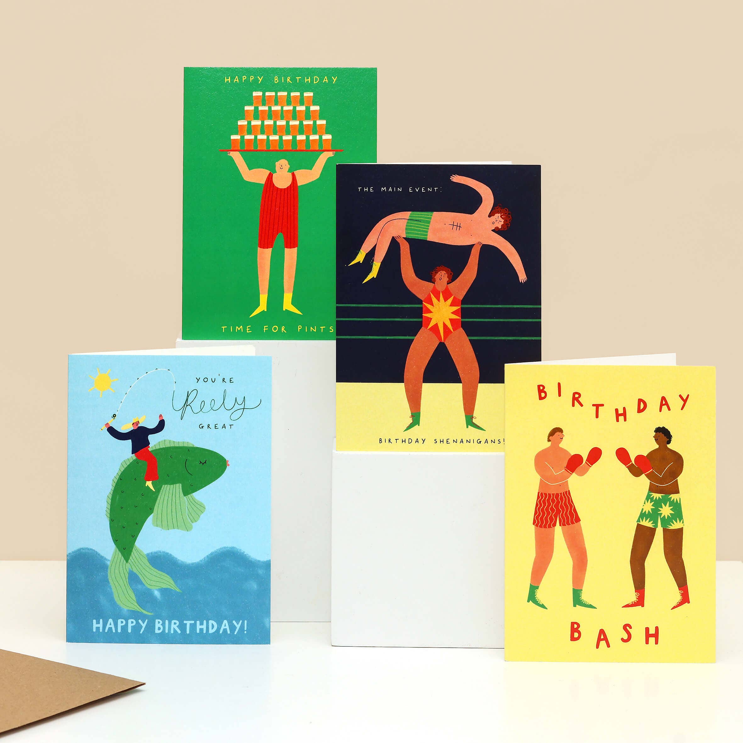 Boxing Birthday Card | Birthday Bash Card | Men's Birthday