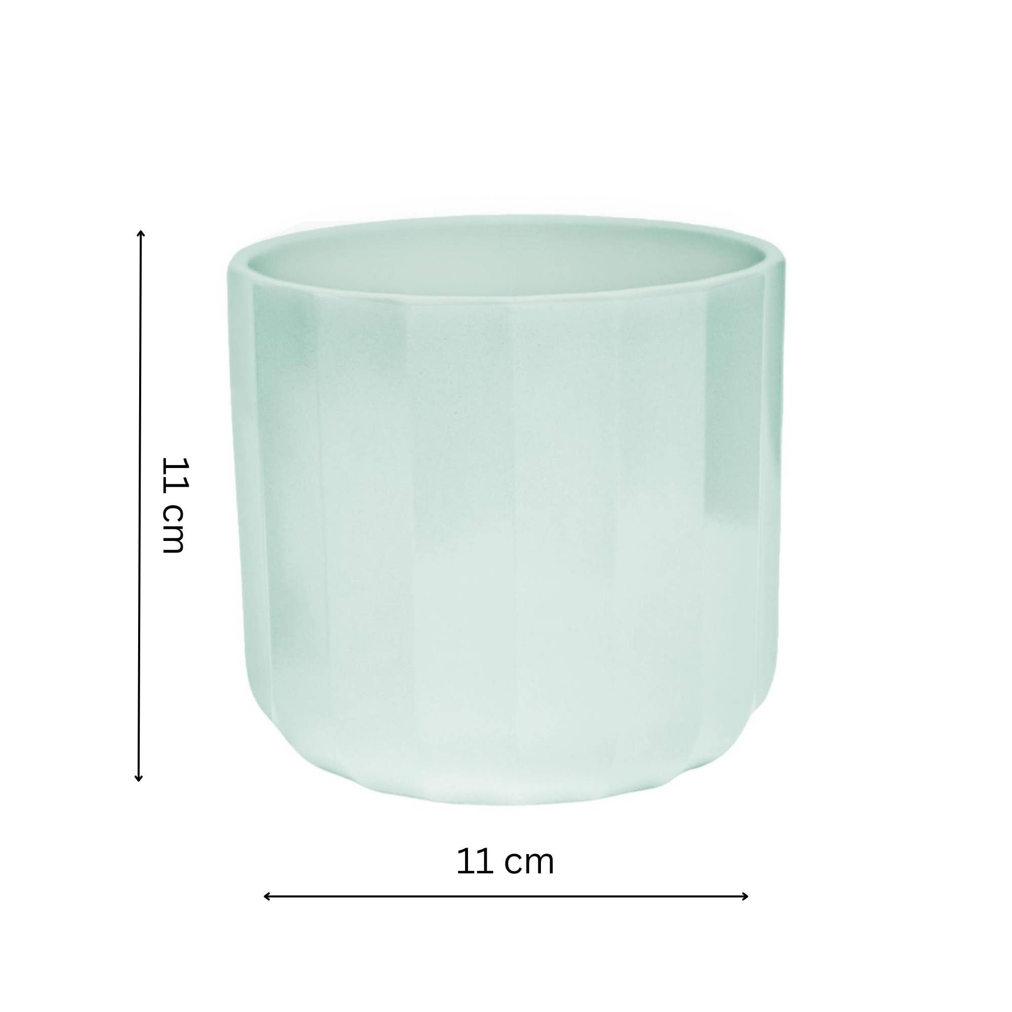 Positano Geo Ceramic Indoor Planter H11cm D11cm