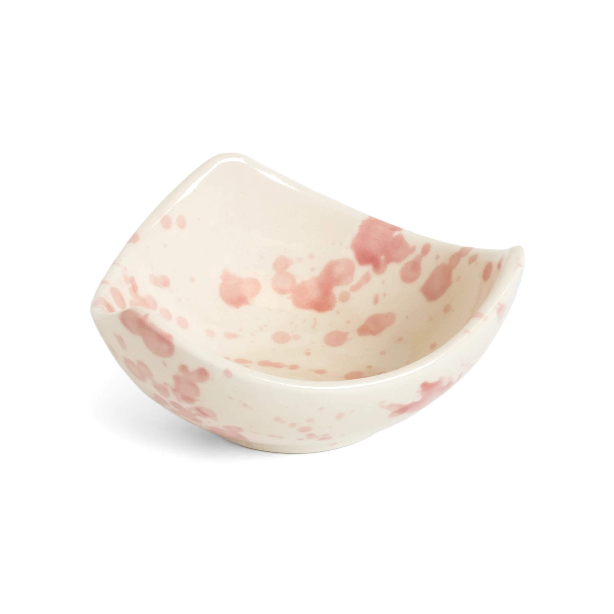 3 Corners Bowl Rose Splatter