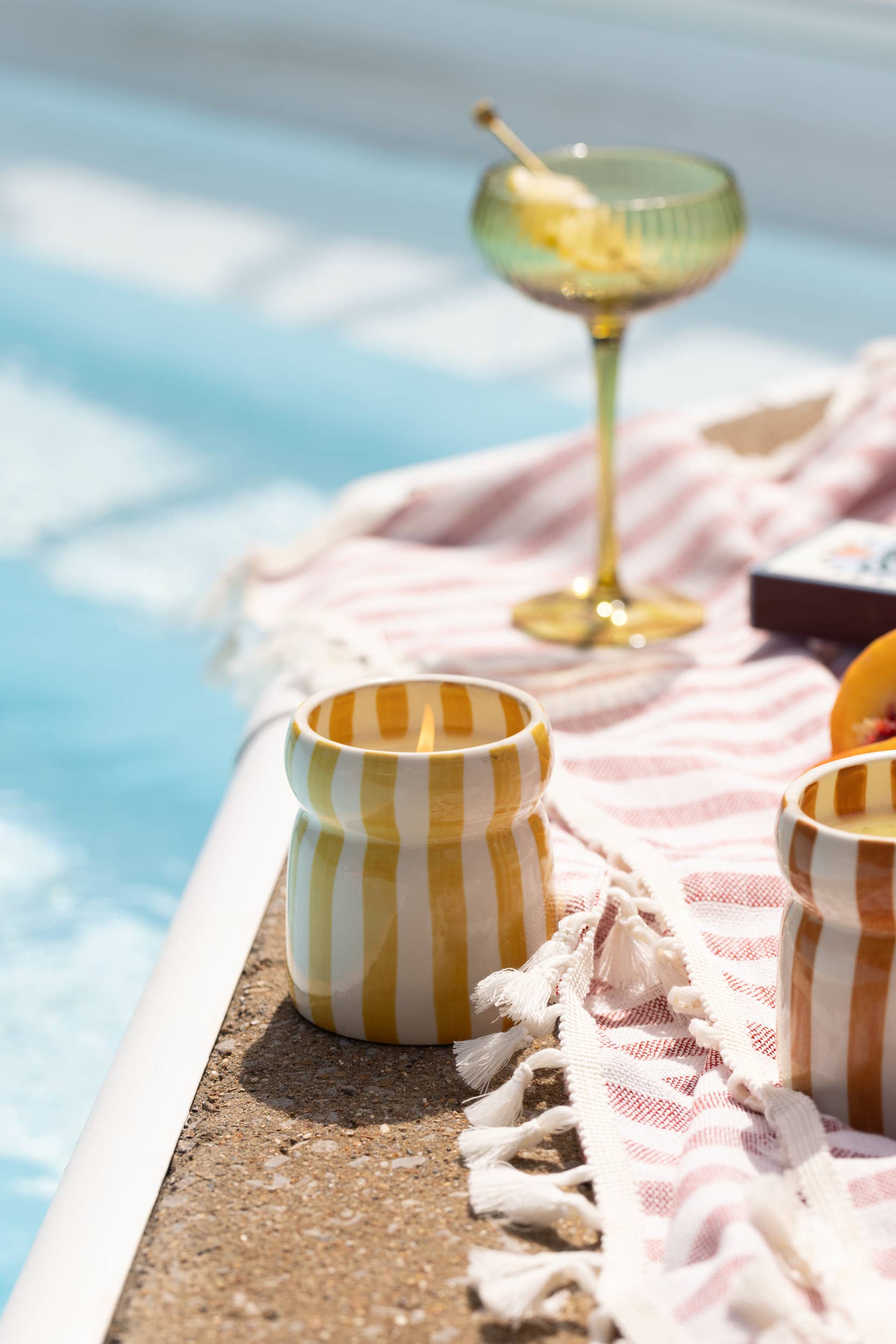 Paddywax Cabana Ochre Ceramic Candle - Gold Coast