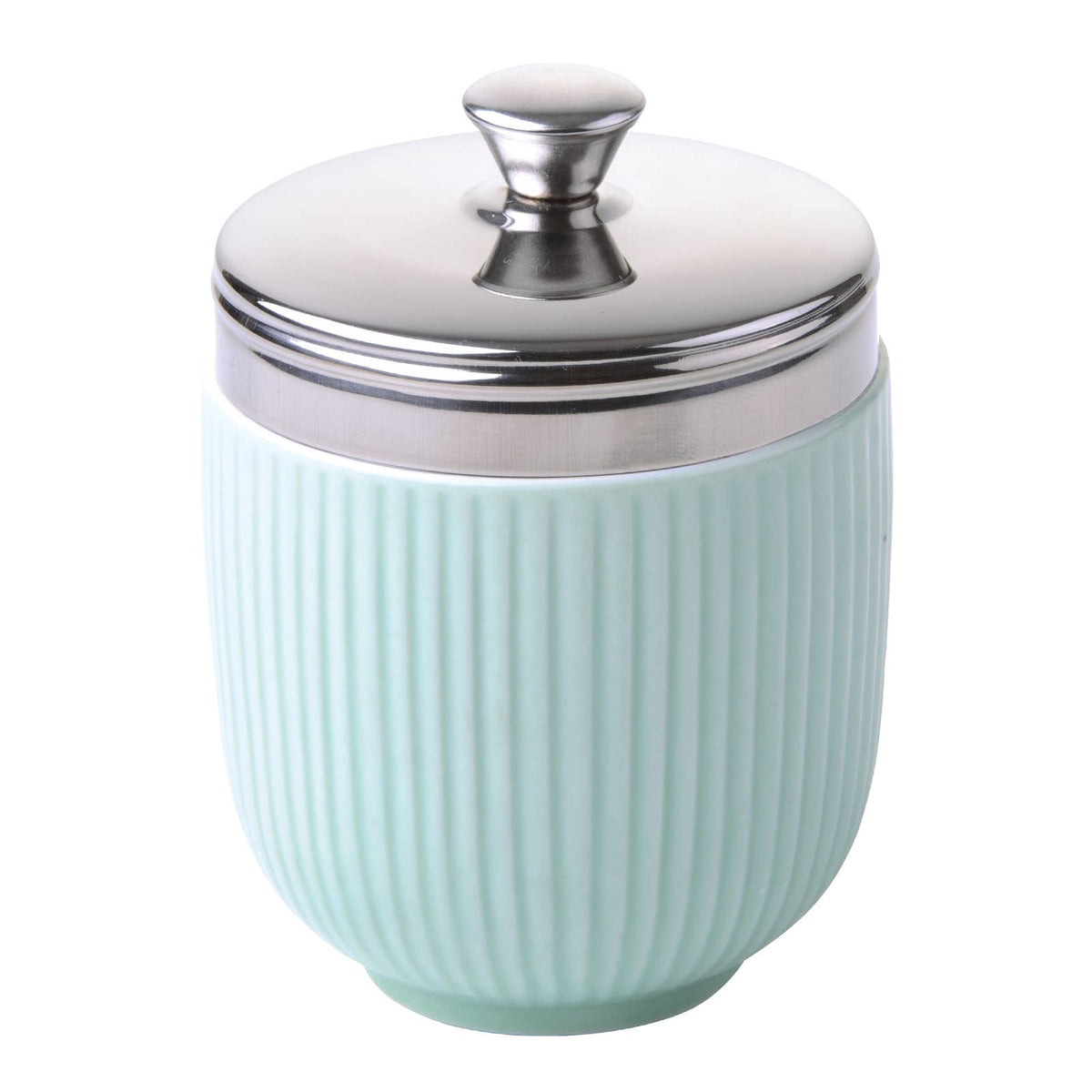Fluted Egg Poacher Celadon Green - Egg Coddler