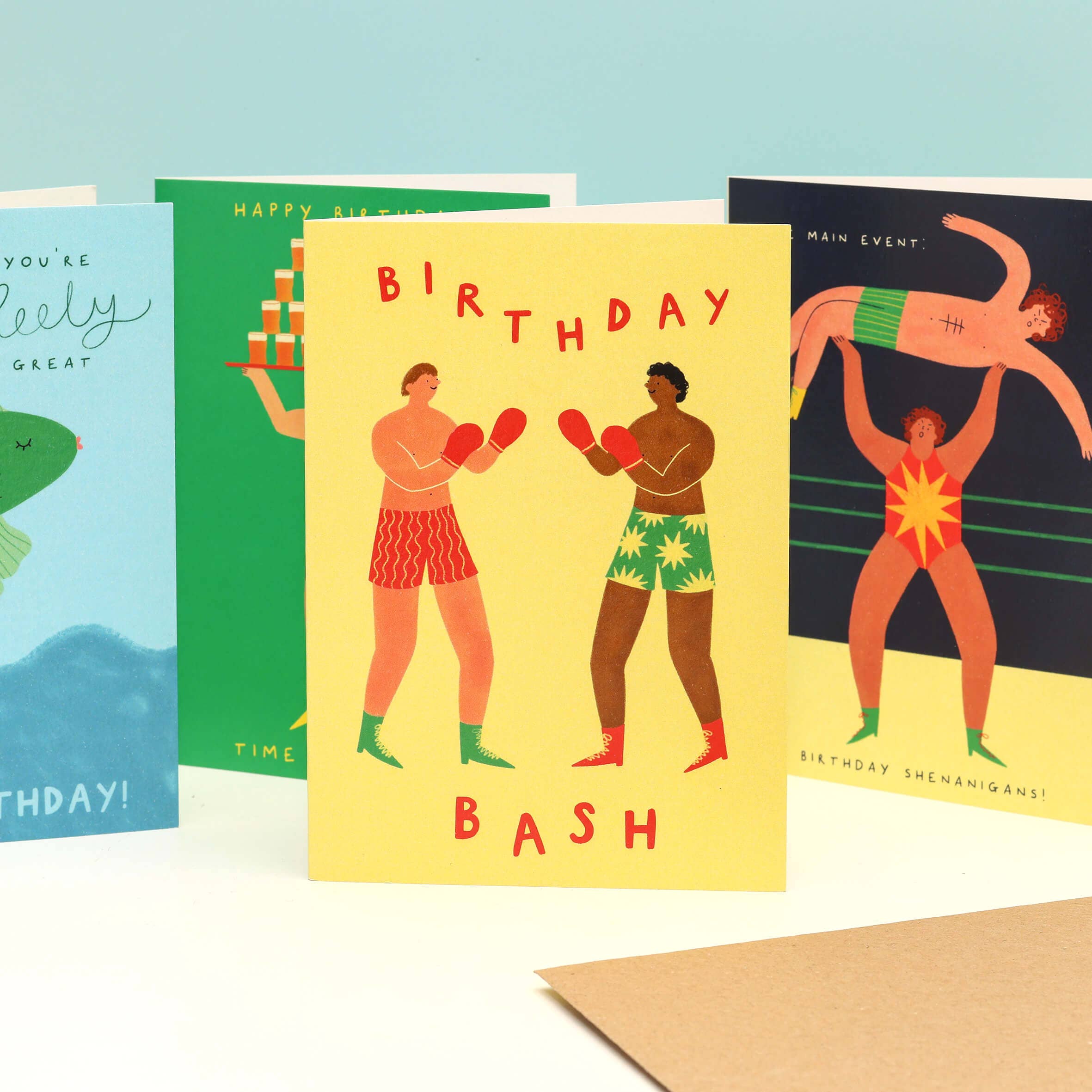 Boxing Birthday Card | Birthday Bash Card | Men's Birthday