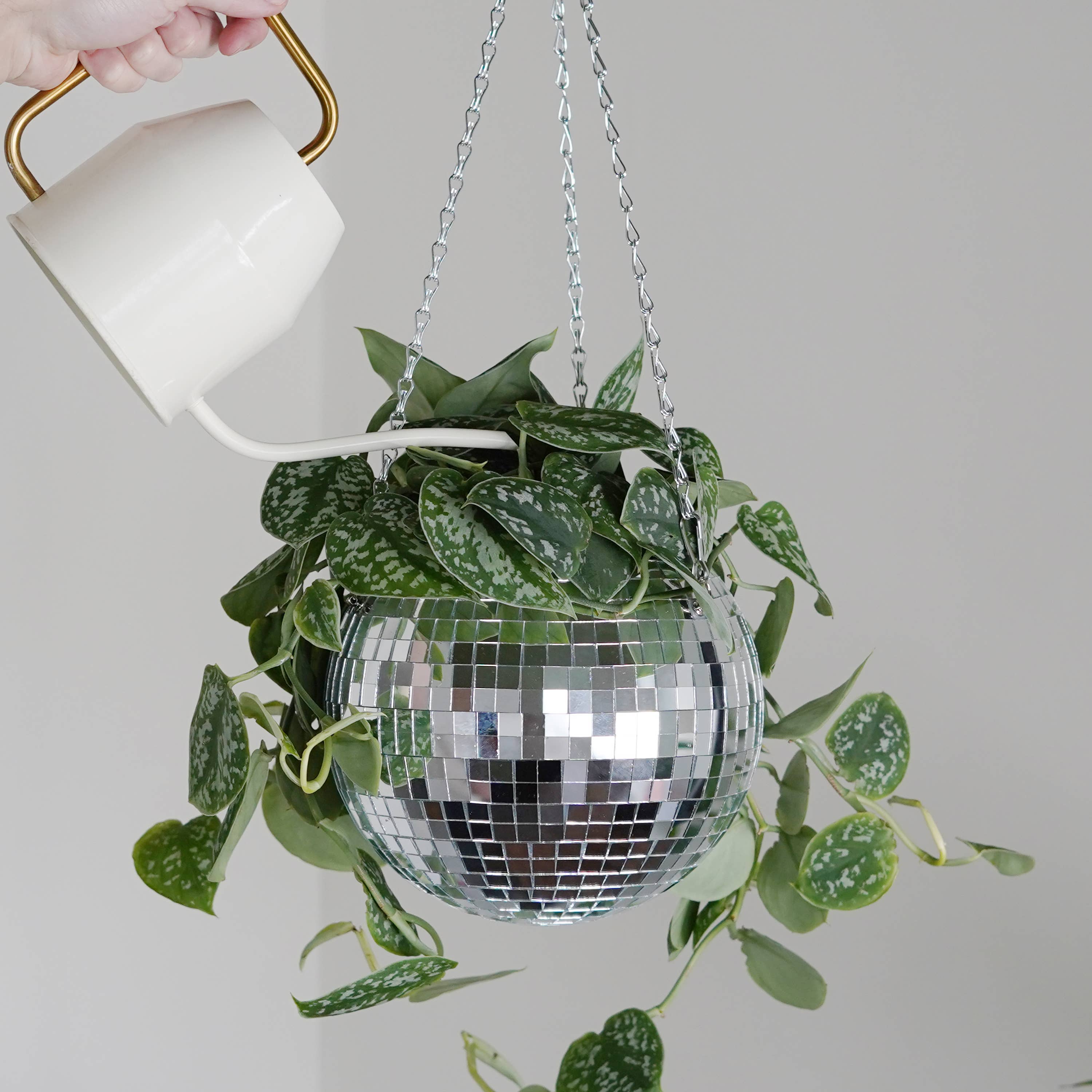 Disco Ball Hanging Planter (8in)