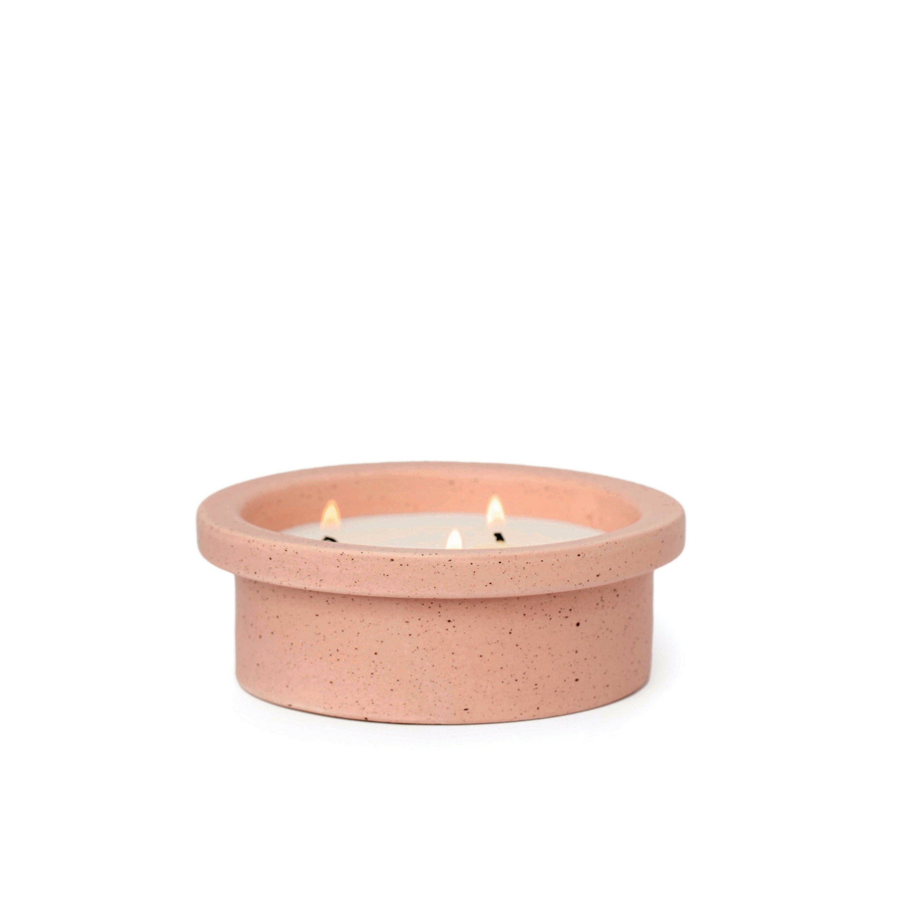 Paddywax Folia Ceramic Candle - Rose - Gardenia & Tonka