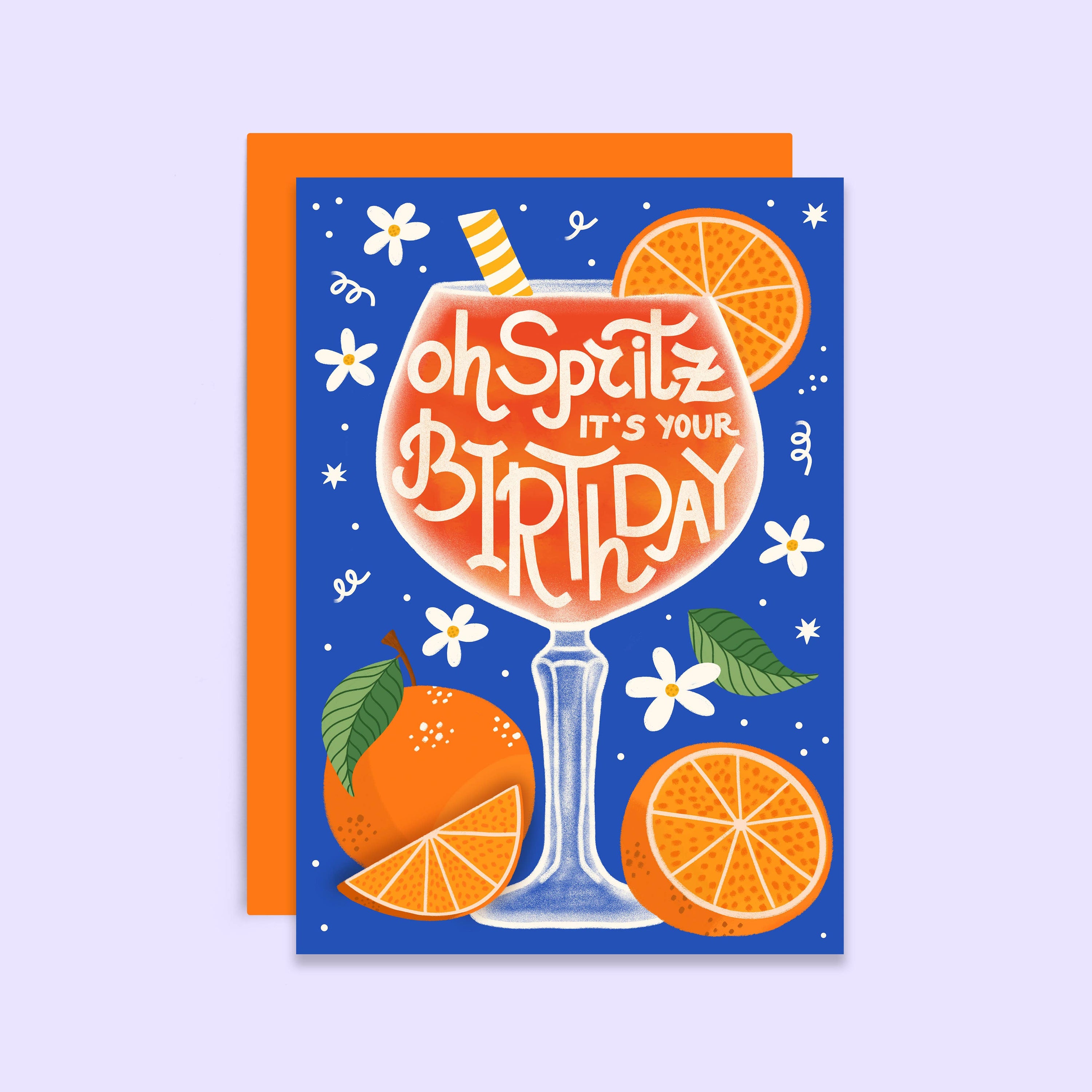 Oh Spritz It's Your Birthday | Aperol Cocktail Birthday Card