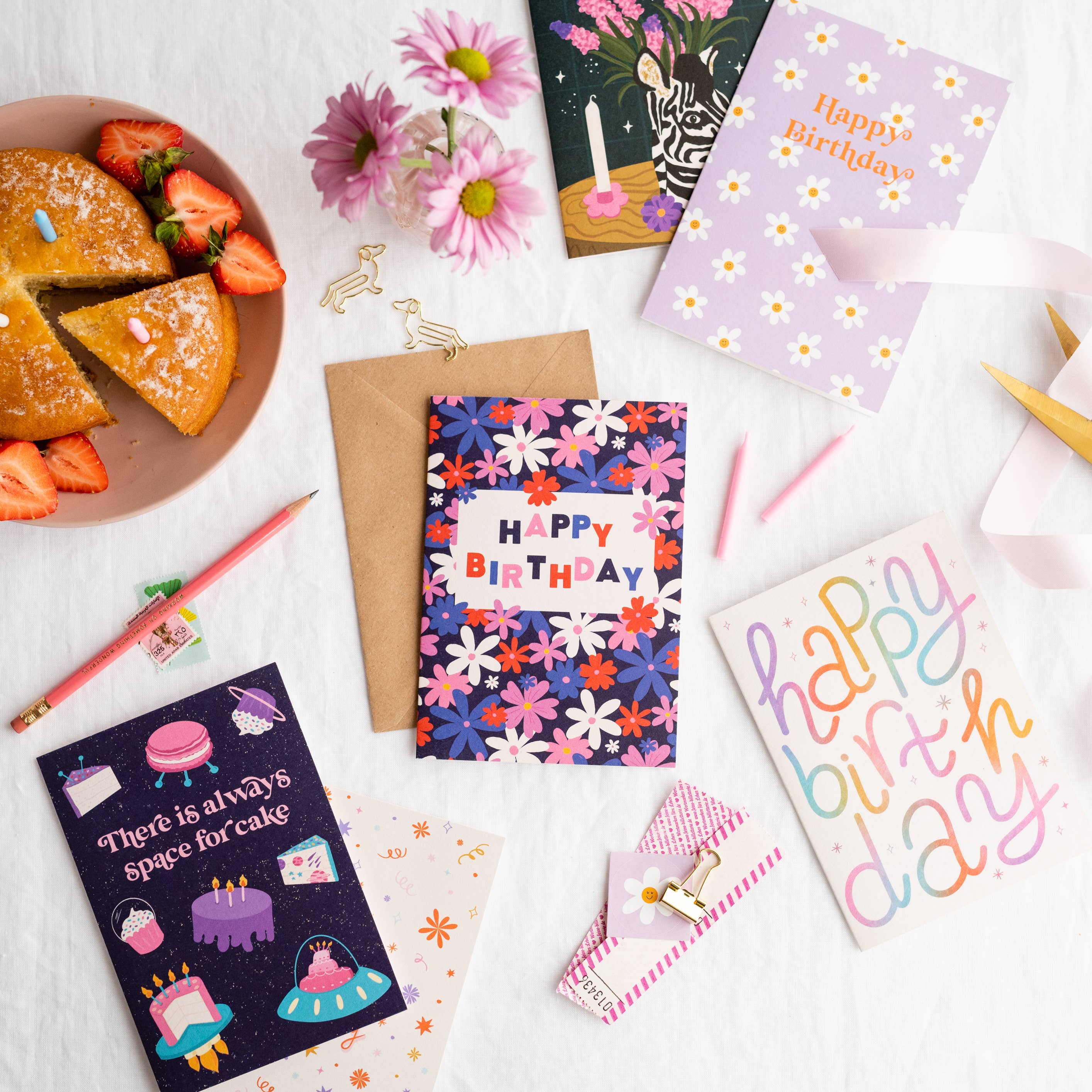 Happy Birthday Card | Typography Birthday Card | Female Card