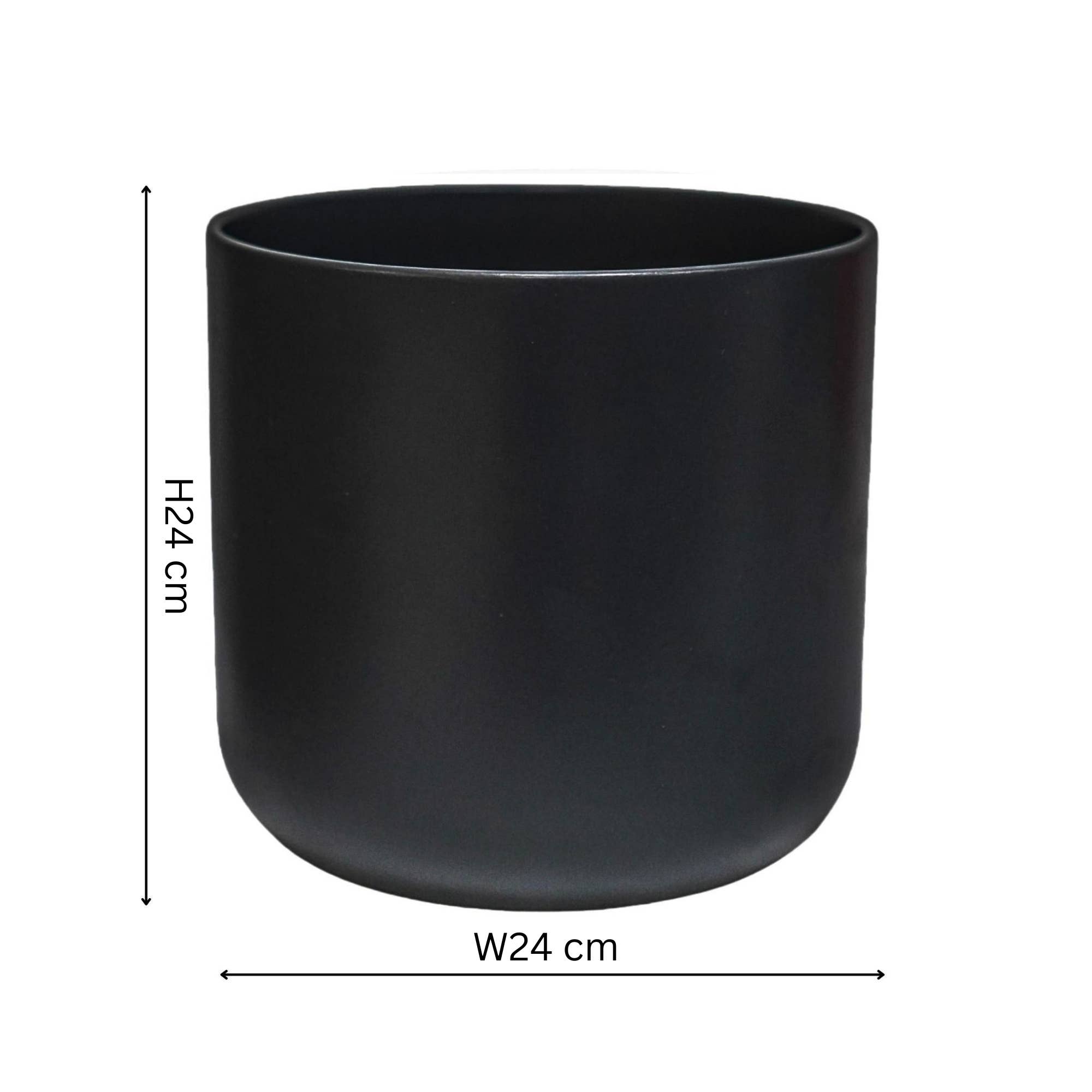 Lisbon Ceramic Indoor Planter H24cm D24cm