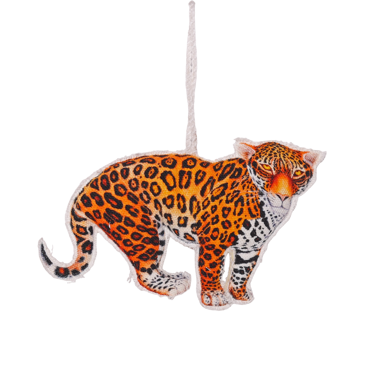 Beryl Cook The Jaguar Fabric Decoration, 12cm