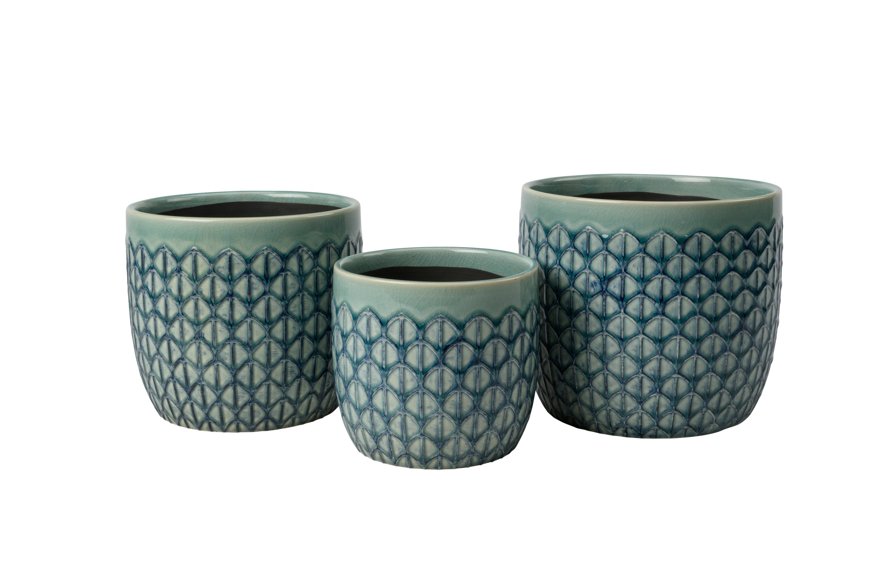 Collectors Indoor Pot 13cm Green Geo