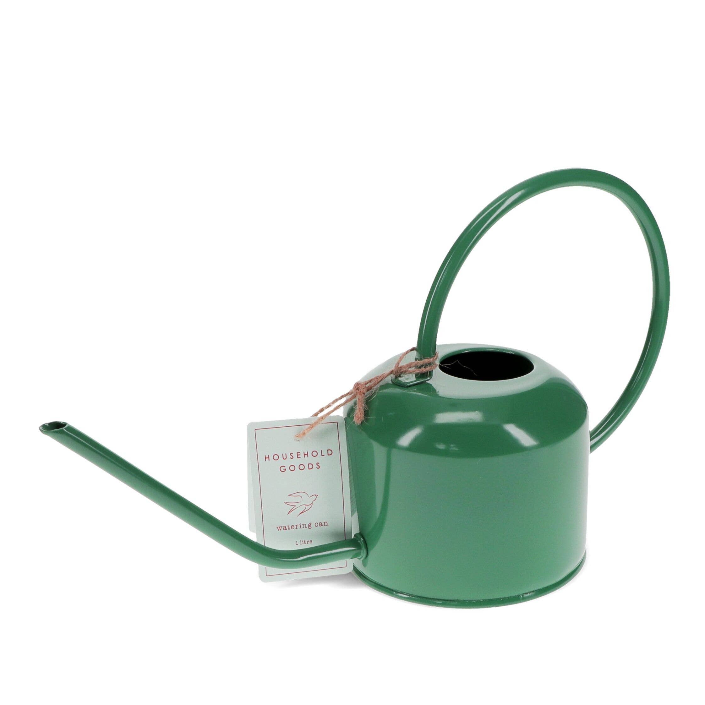 Metal Watering Can 1Ltr - Dark Green